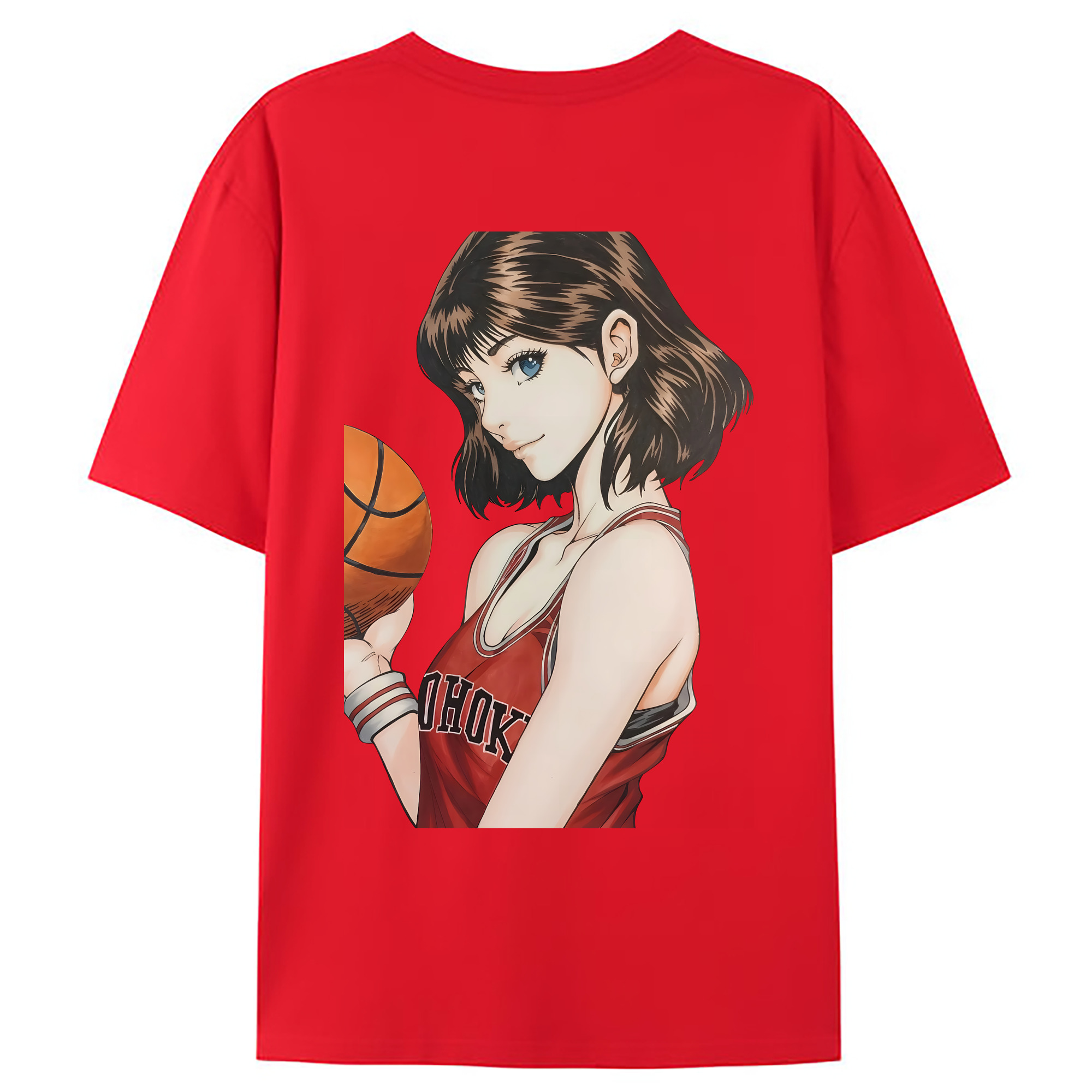 （画像用） SLAM DUNK／スラムダンク 綿100％ メンズ半袖Tシャツ（バックプリント） 通気性