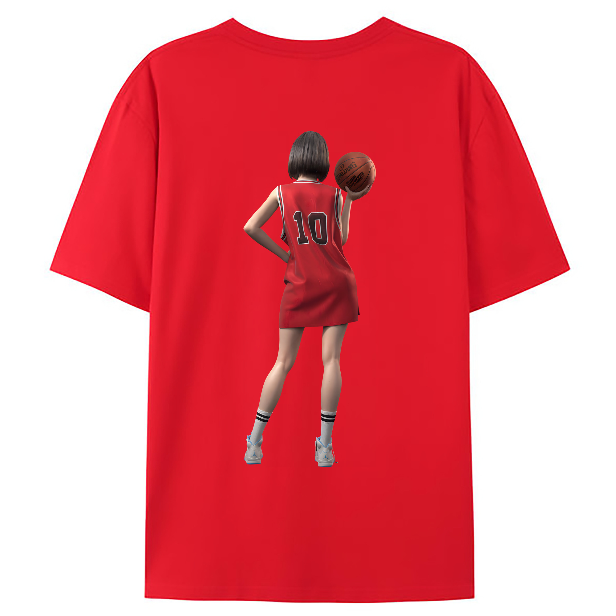 （画像用） SLAM DUNK／スラムダンク 綿100％ メンズ半袖Tシャツ（バックプリント） 通気性