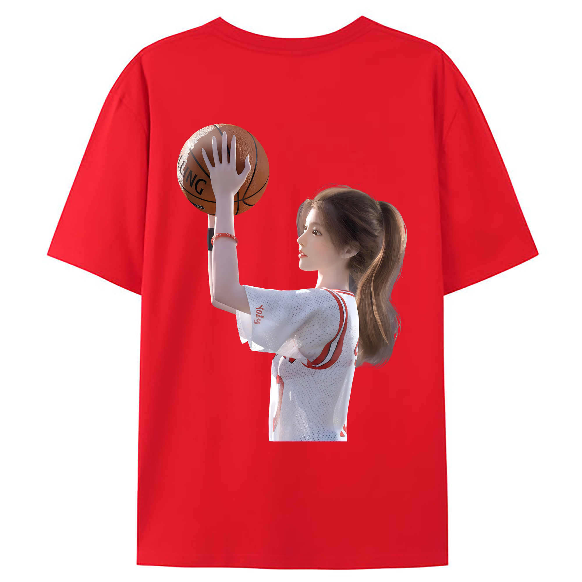 （画像用） SLAM DUNK／スラムダンク 綿100％ メンズ半袖Tシャツ（バックプリント） 通気性