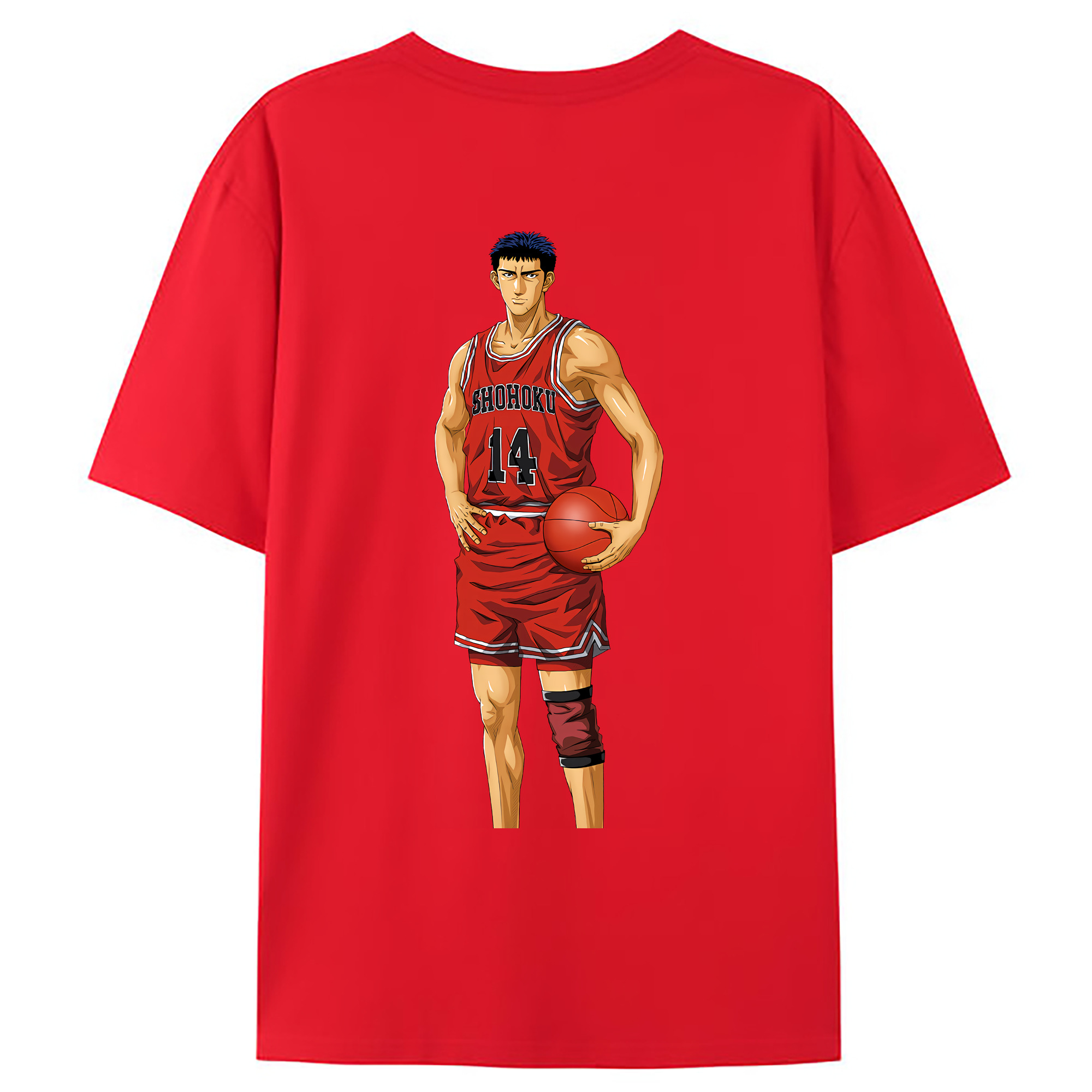 （画像用） SLAM DUNK／スラムダンク 綿100％ メンズ半袖Tシャツ（バックプリント） 通気性