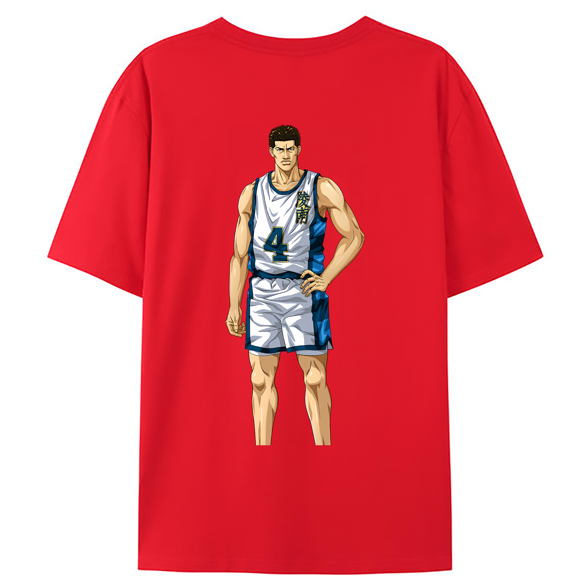 （画像用） SLAM DUNK／スラムダンク 綿100％ メンズ半袖Tシャツ（バックプリント） 通気性