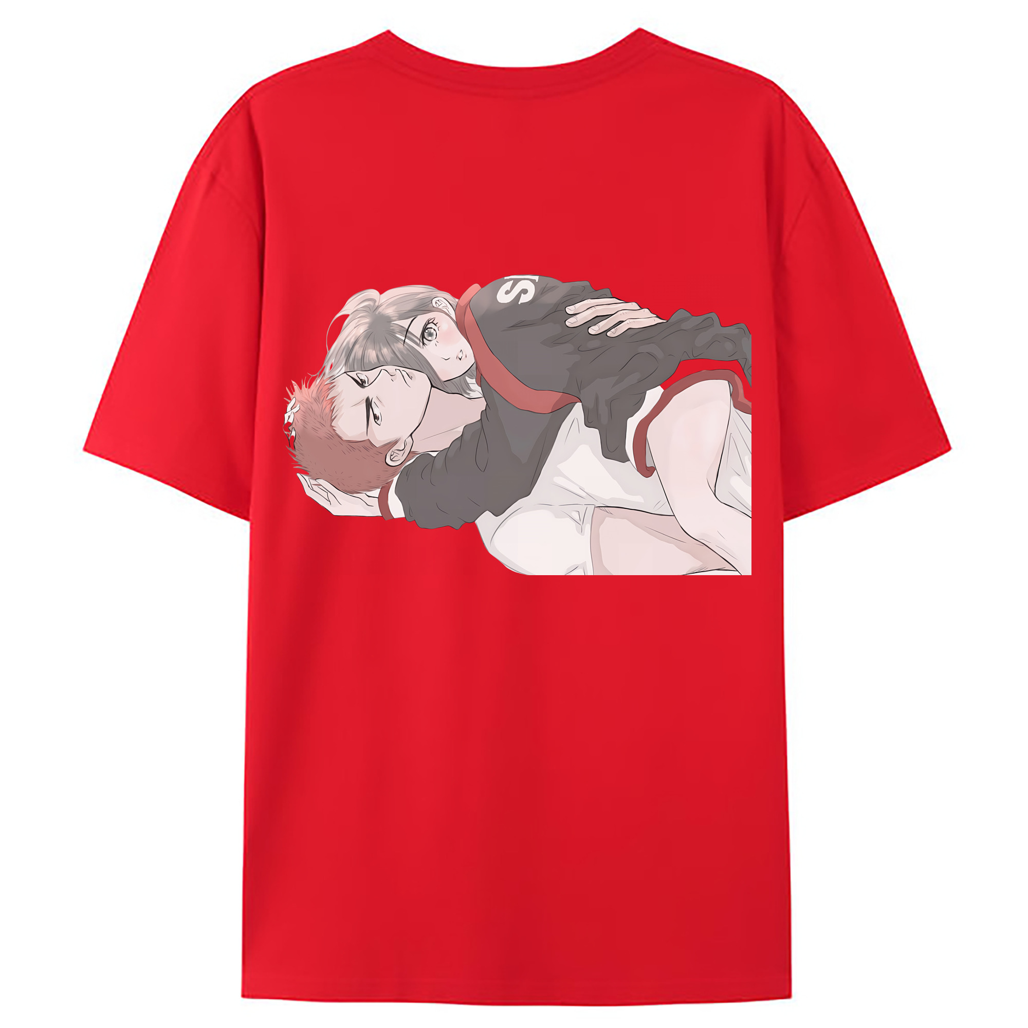 （画像用） SLAM DUNK／スラムダンク 綿100％ メンズ半袖Tシャツ（バックプリント） 通気性