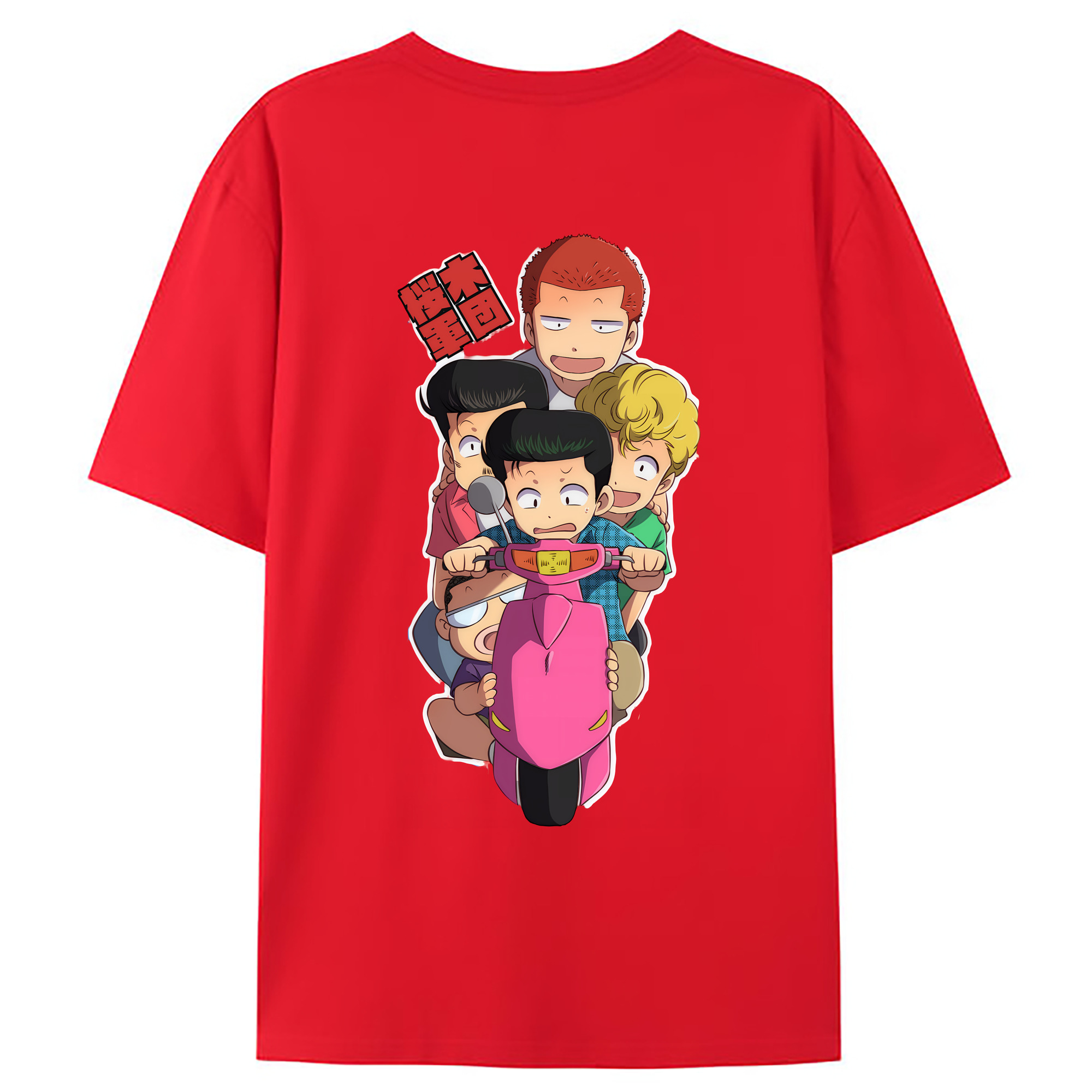 （画像用） SLAM DUNK／スラムダンク 綿100％ メンズ半袖Tシャツ（バックプリント） 通気性