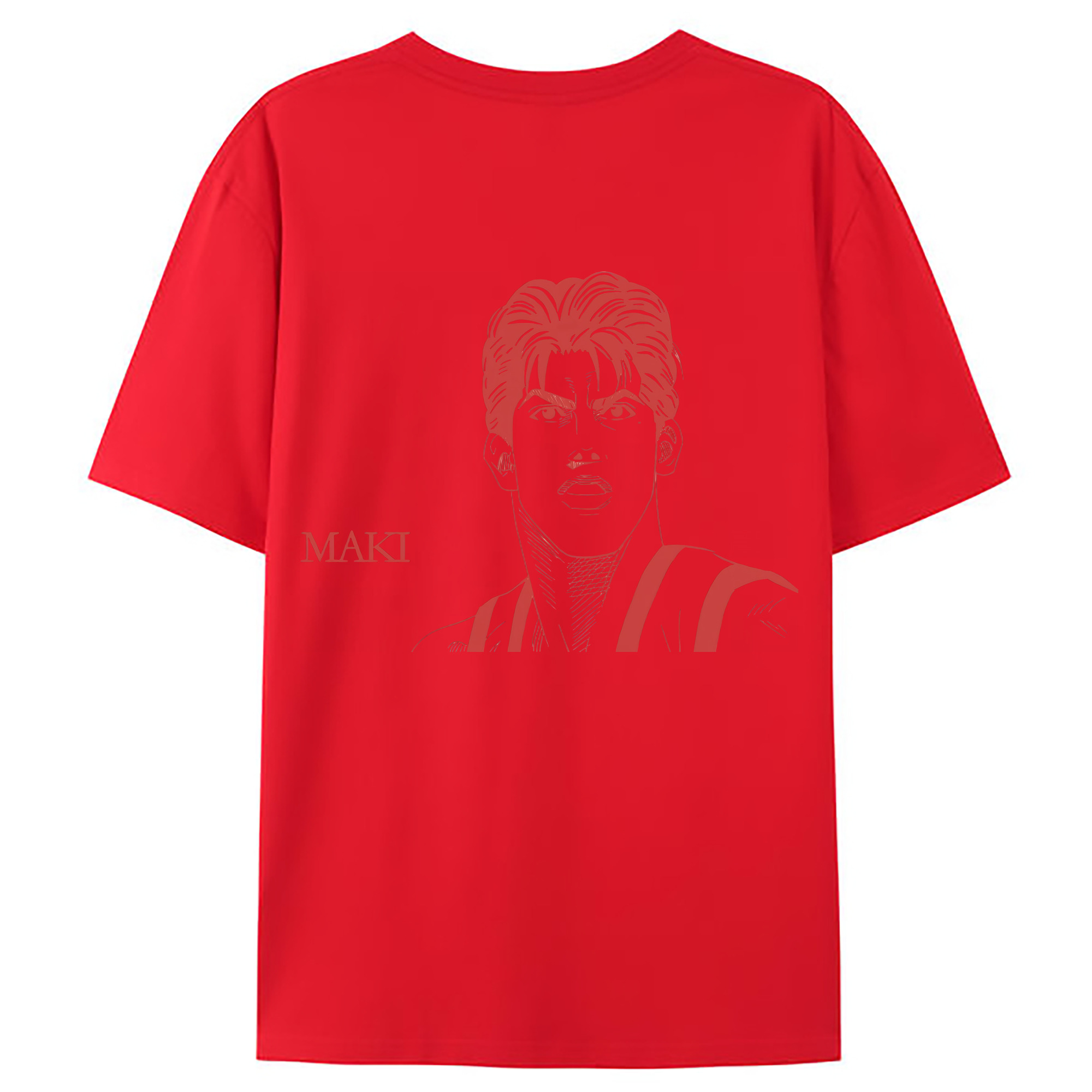 （画像用） SLAM DUNK／スラムダンク 綿100％ メンズ半袖Tシャツ（バックプリント） 通気性