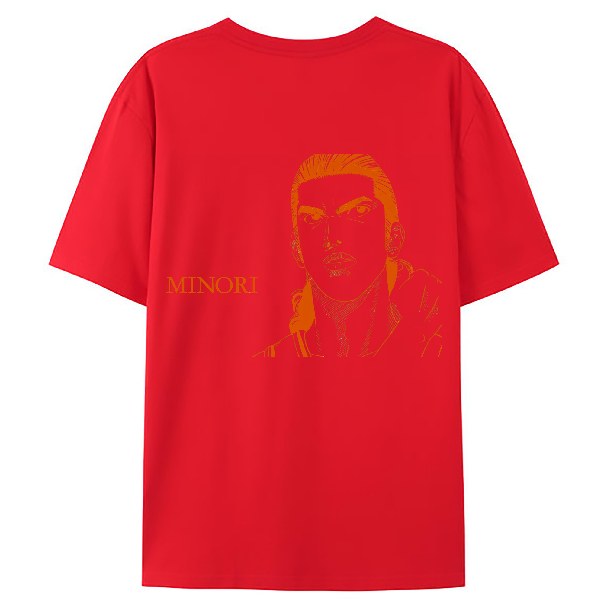 （画像用） SLAM DUNK／スラムダンク 綿100％ メンズ半袖Tシャツ（バックプリント） 通気性