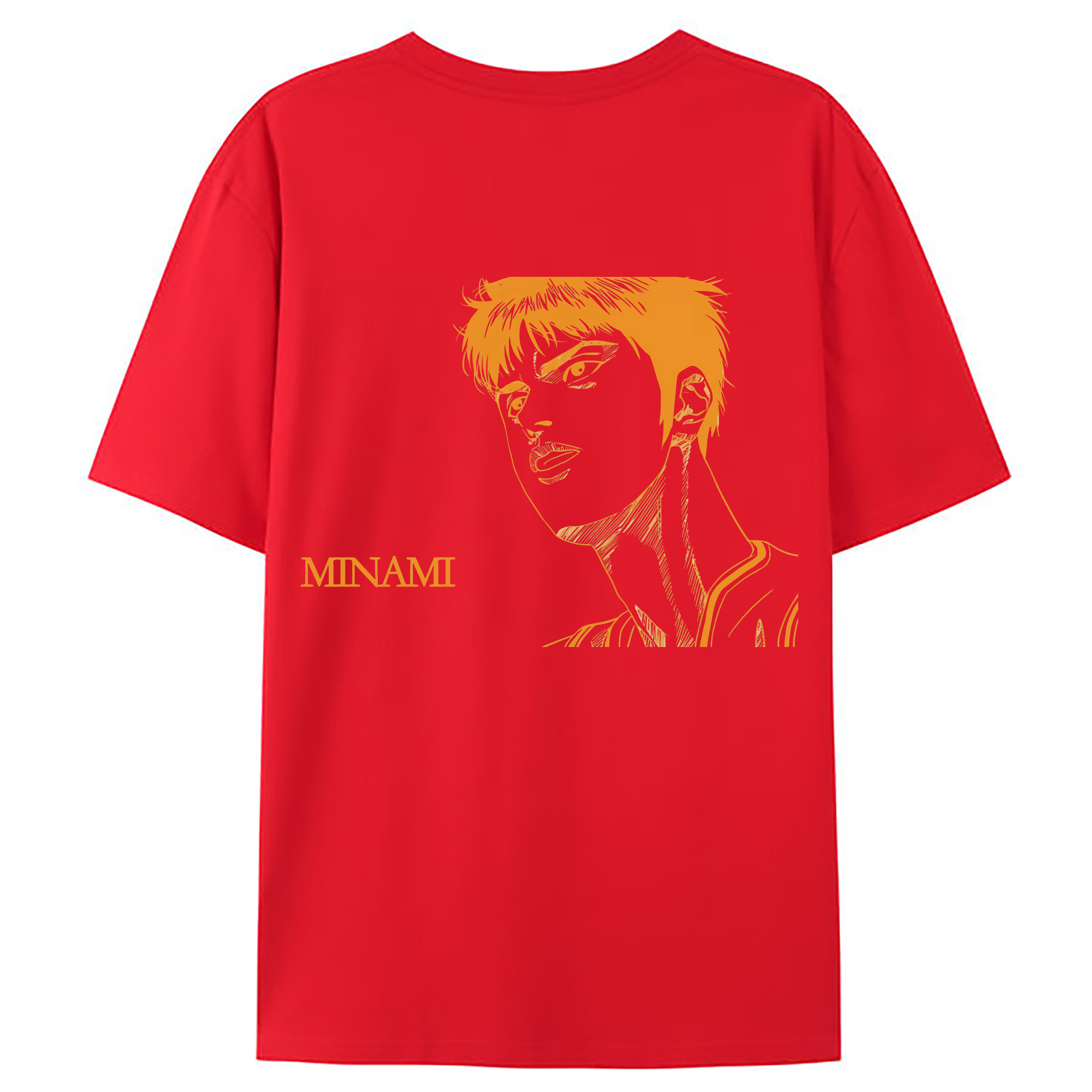 （画像用） SLAM DUNK／スラムダンク 綿100％ メンズ半袖Tシャツ（バックプリント） 通気性