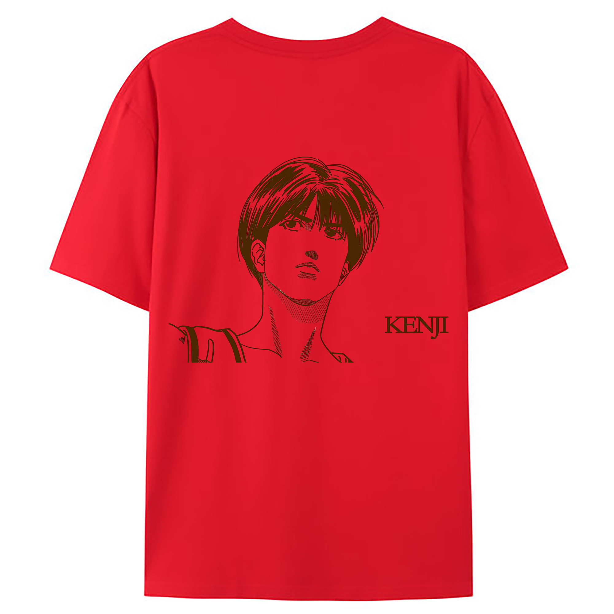（画像用） SLAM DUNK／スラムダンク 綿100％ メンズ半袖Tシャツ（バックプリント） 通気性