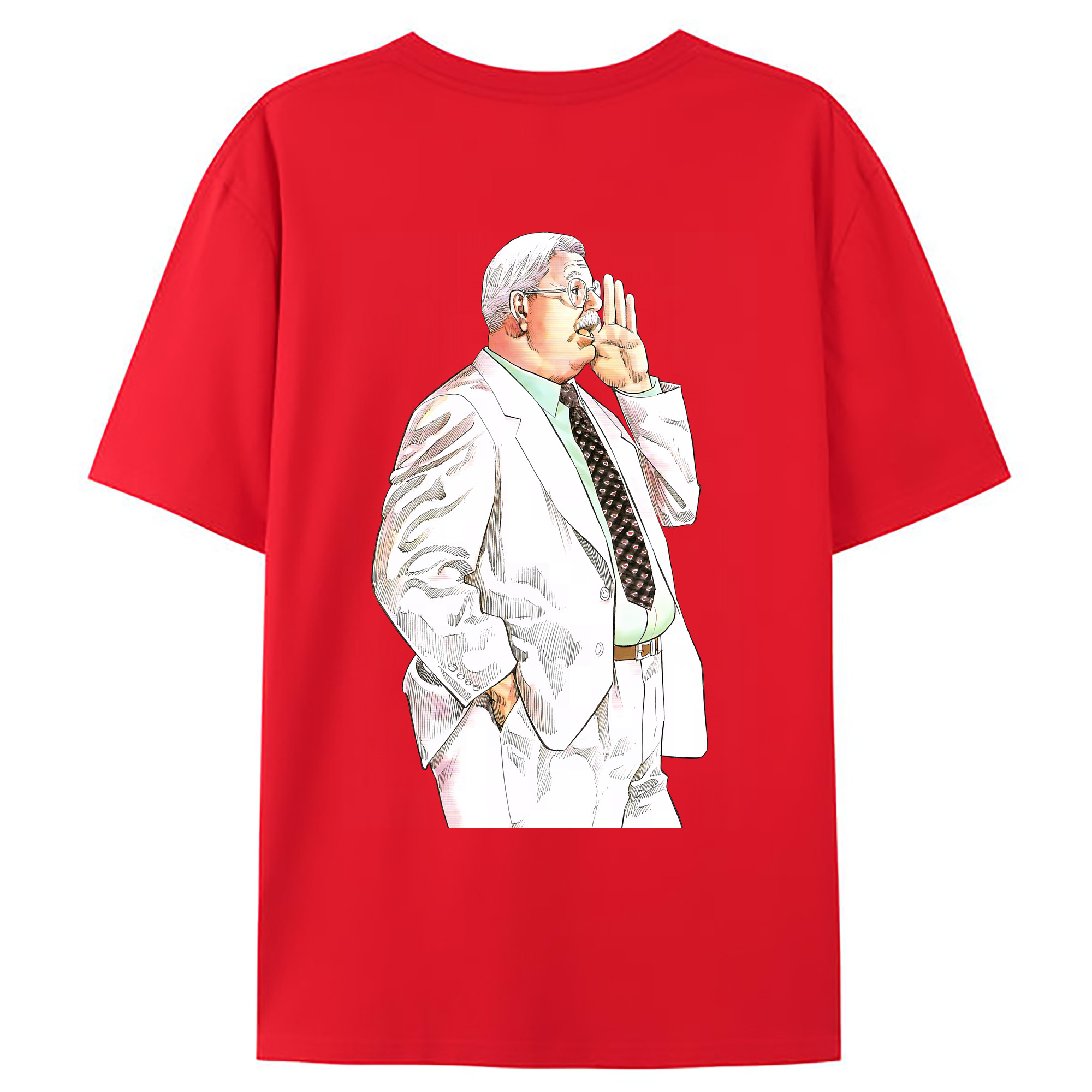 （画像用） SLAM DUNK／スラムダンク 綿100％ メンズ半袖Tシャツ（バックプリント） 通気性