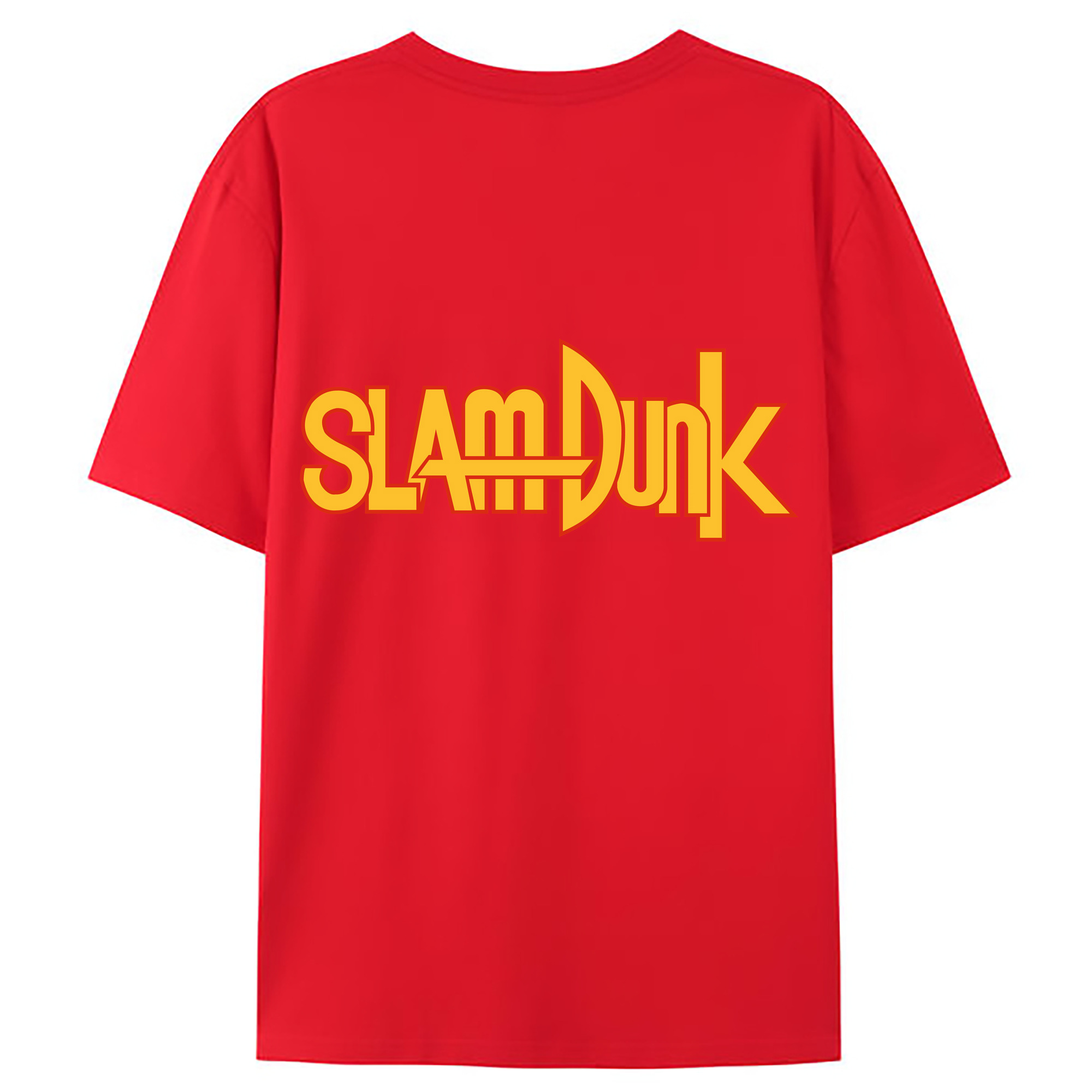 （画像用） SLAM DUNK／スラムダンク 綿100％ メンズ半袖Tシャツ（バックプリント） 通気性