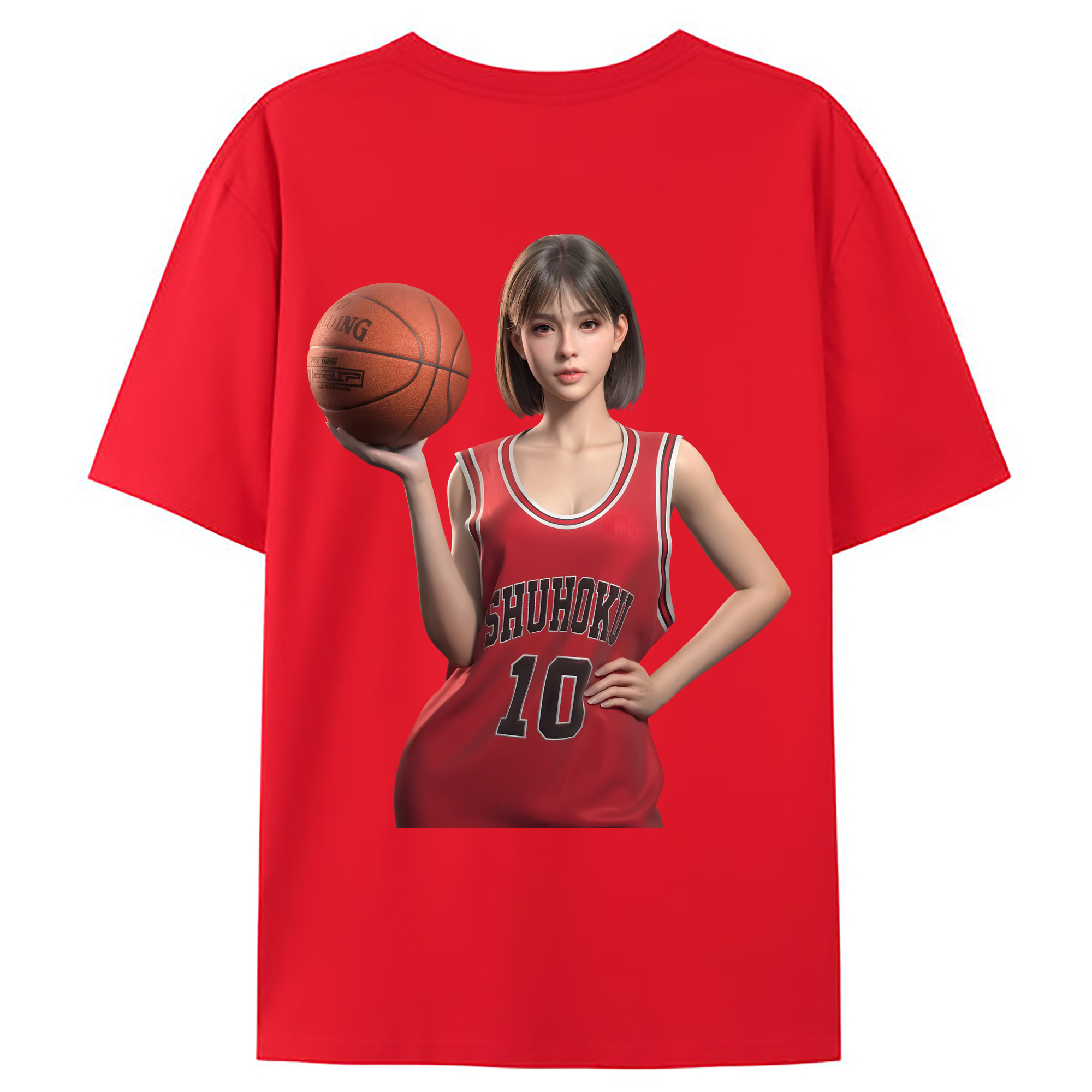 （画像用） SLAM DUNK／スラムダンク 綿100％ メンズ半袖Tシャツ（バックプリント） 通気性