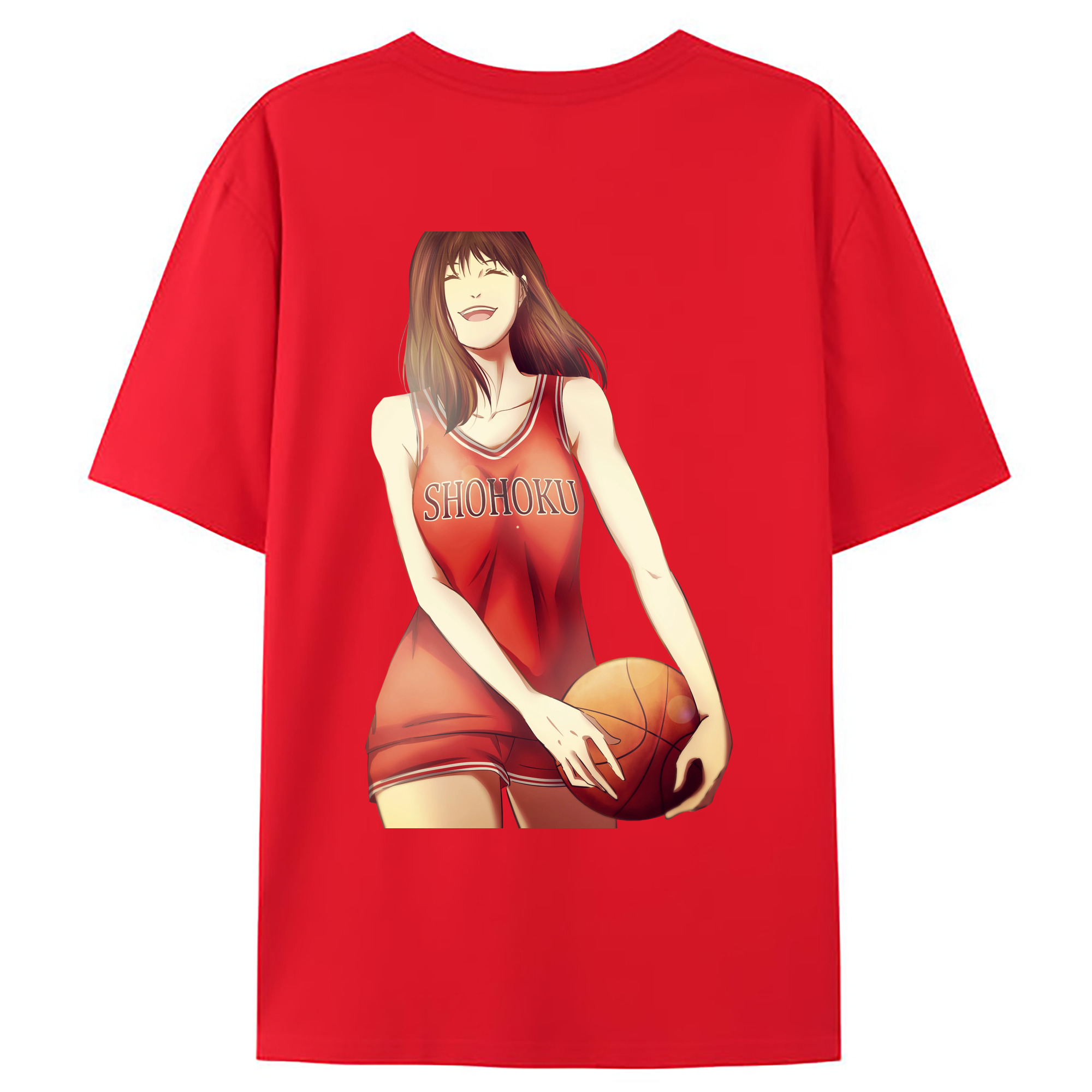 （画像用） SLAM DUNK／スラムダンク 綿100％ メンズ半袖Tシャツ（バックプリント） 通気性