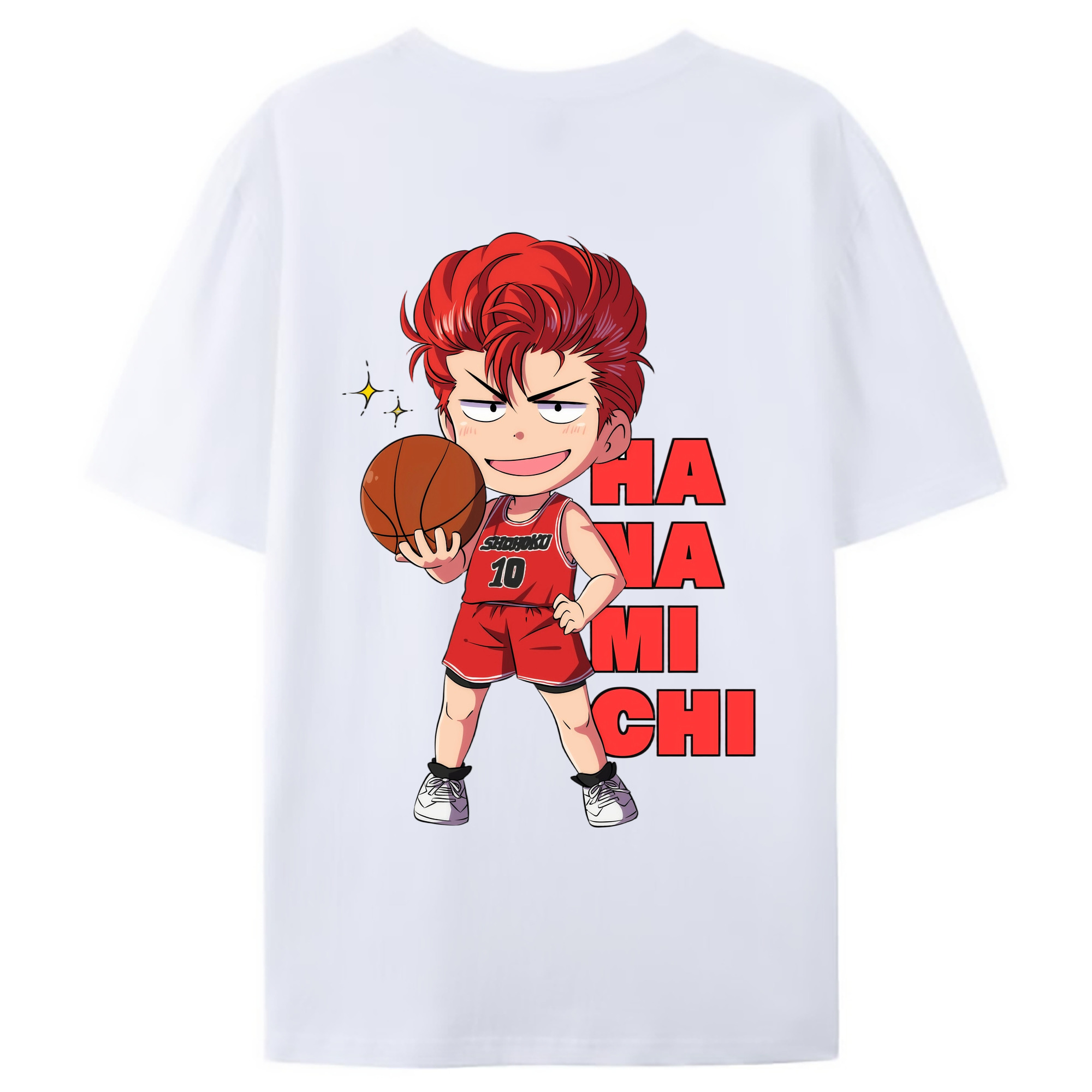 （画像用） SLAM DUNK／スラムダンク 綿100％ メンズ半袖Tシャツ（バックプリント） 通気性