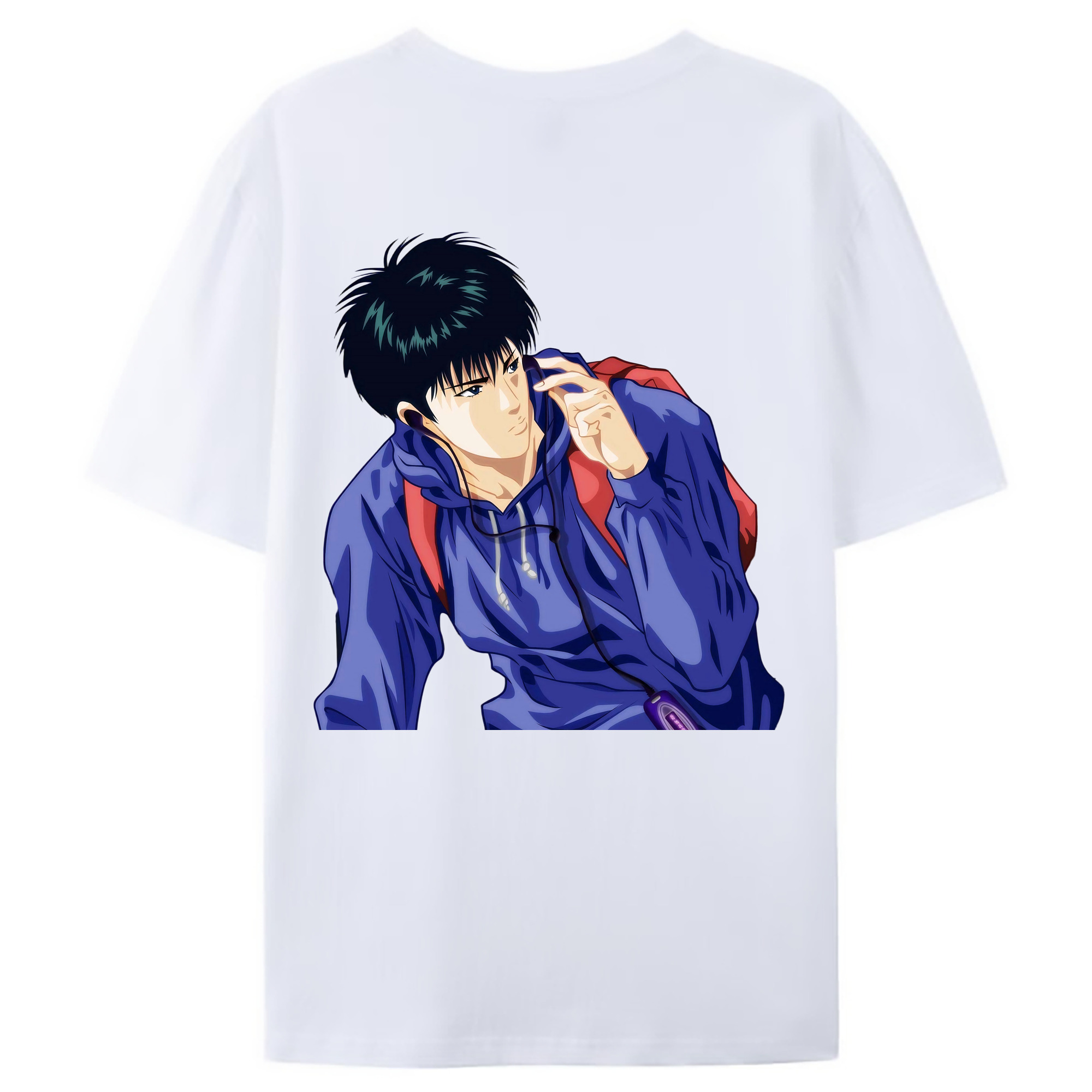 （画像用） SLAM DUNK／スラムダンク 綿100％ メンズ半袖Tシャツ（バックプリント） 通気性