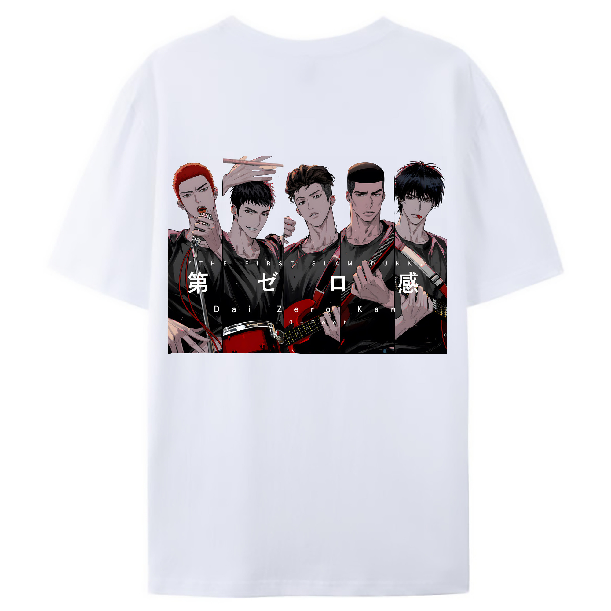 （画像用） SLAM DUNK／スラムダンク 綿100％ メンズ半袖Tシャツ（バックプリント） 通気性