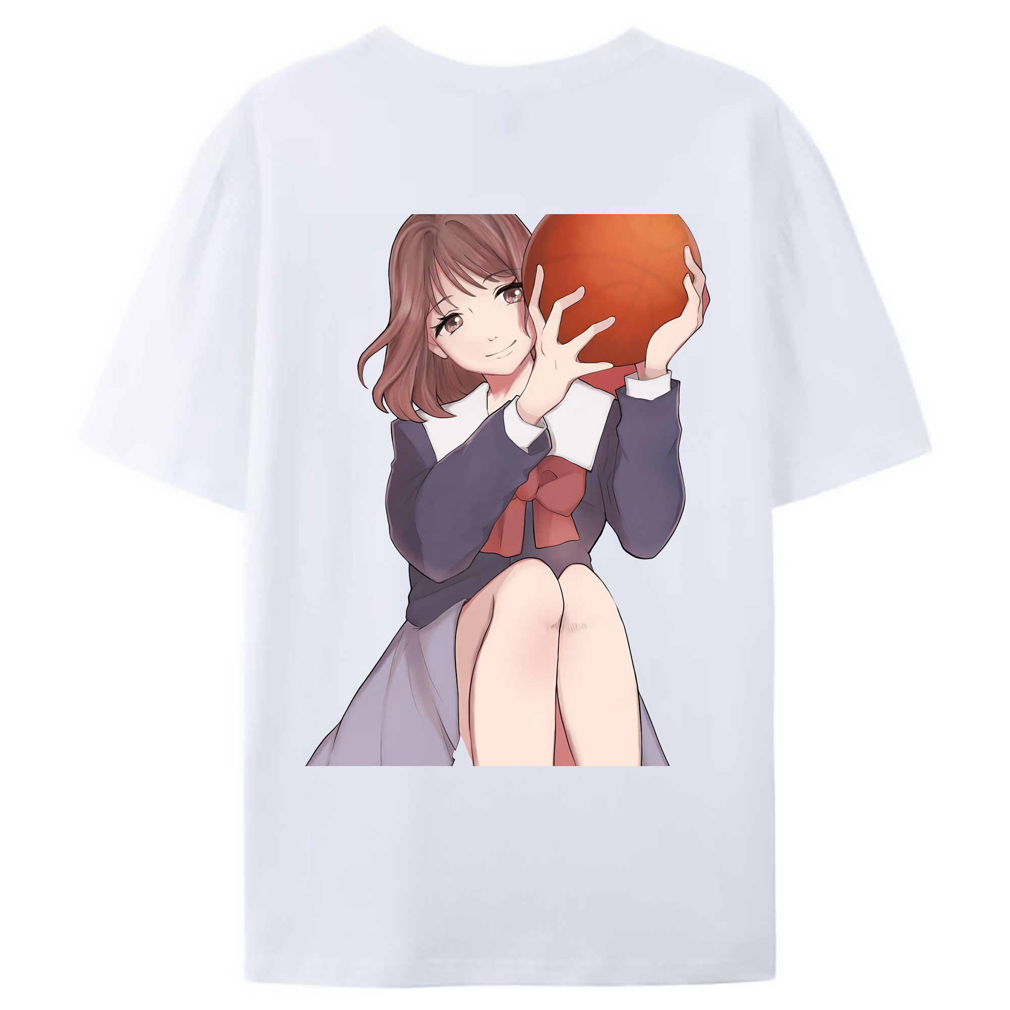 （画像用） SLAM DUNK／スラムダンク 綿100％ メンズ半袖Tシャツ（バックプリント） 通気性