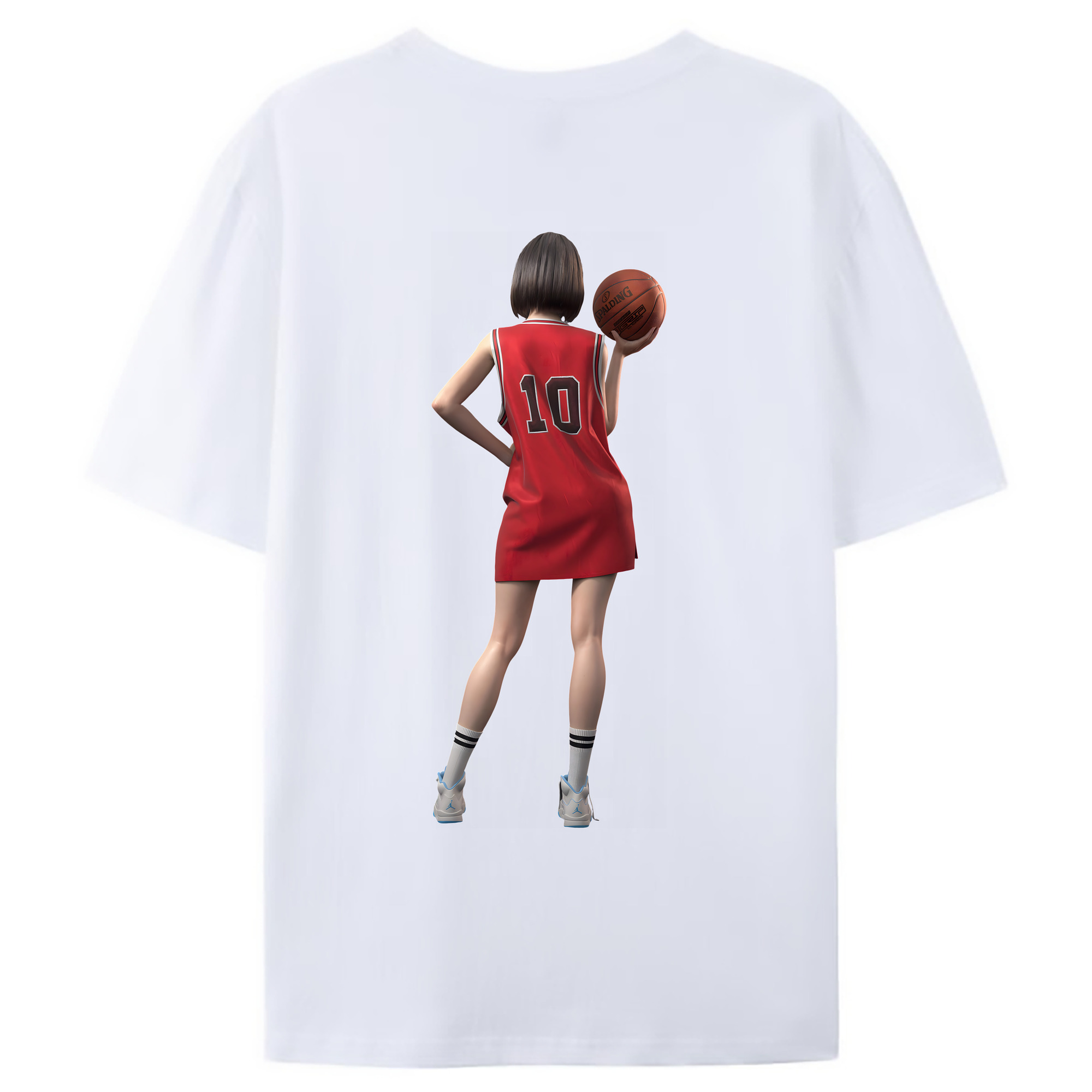（画像用） SLAM DUNK／スラムダンク 綿100％ メンズ半袖Tシャツ（バックプリント） 通気性