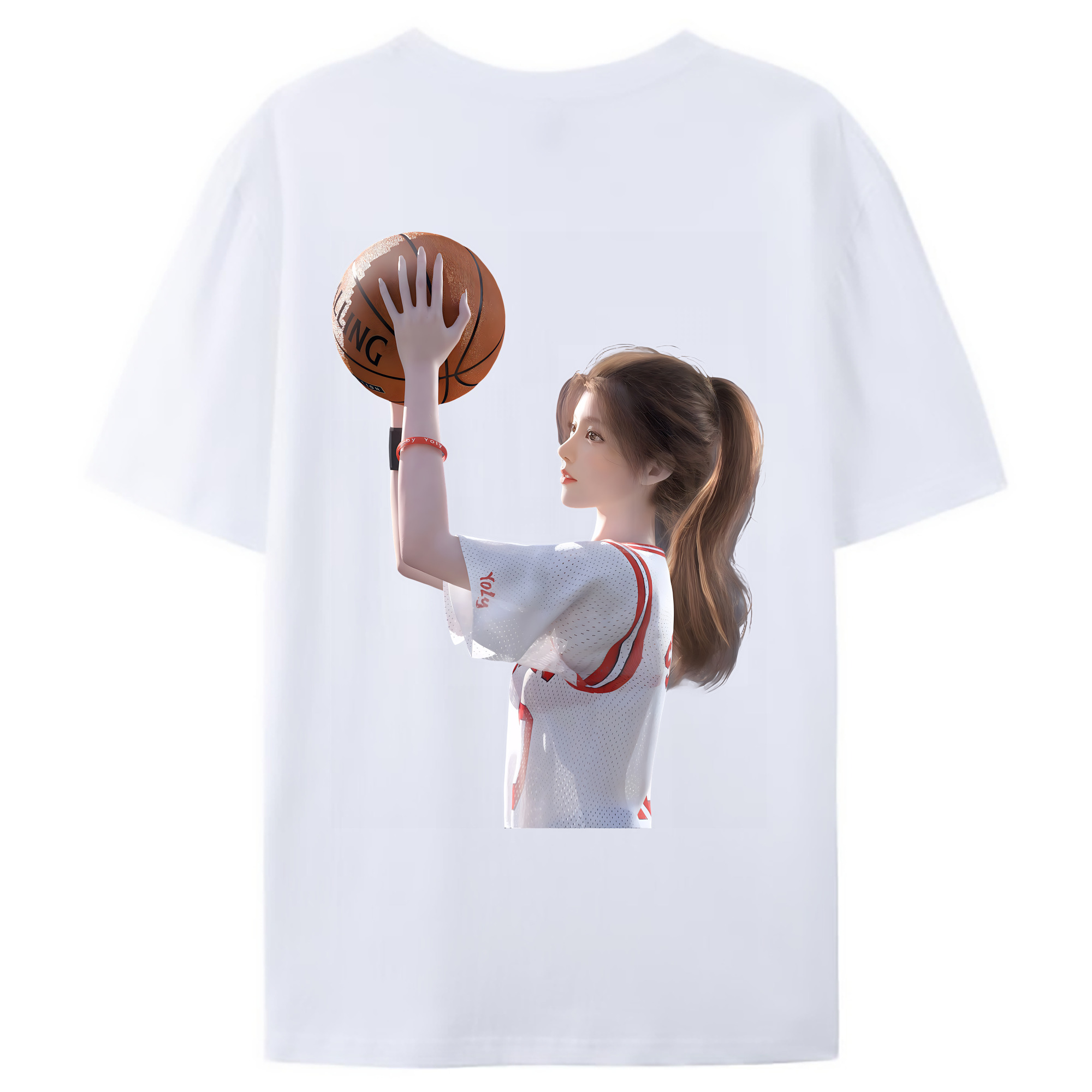 （画像用） SLAM DUNK／スラムダンク 綿100％ メンズ半袖Tシャツ（バックプリント） 通気性