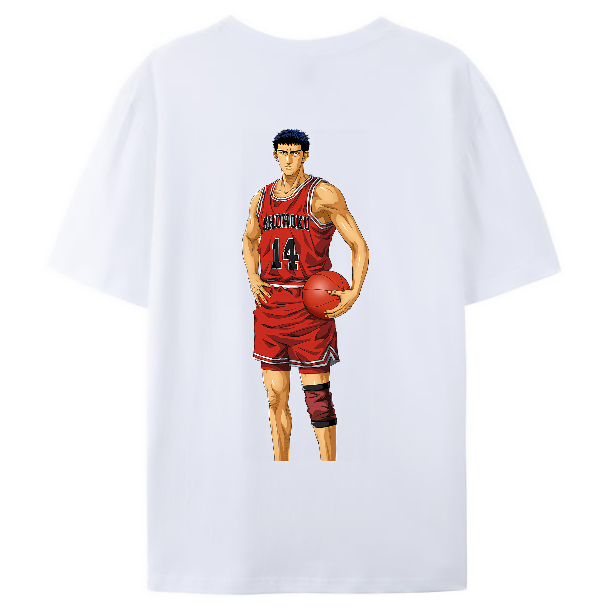 （画像用） SLAM DUNK／スラムダンク 綿100％ メンズ半袖Tシャツ（バックプリント） 通気性