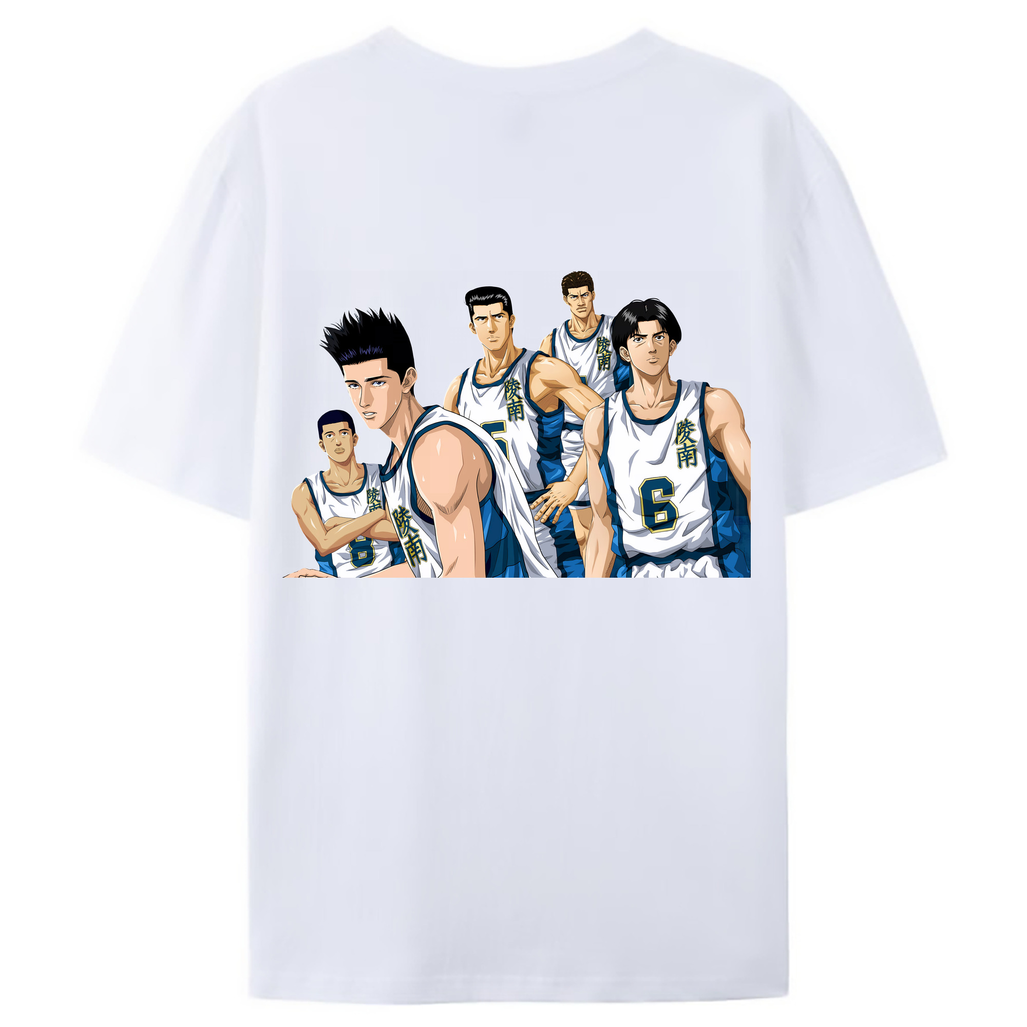 （画像用） SLAM DUNK／スラムダンク 綿100％ メンズ半袖Tシャツ（バックプリント） 通気性