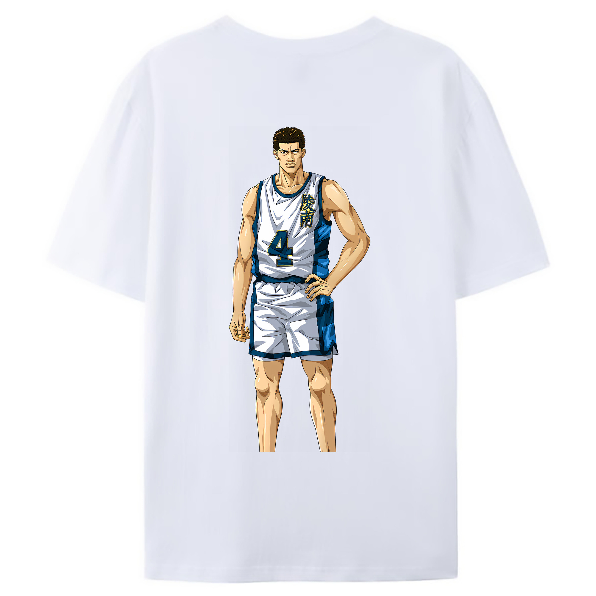 （画像用） SLAM DUNK／スラムダンク 綿100％ メンズ半袖Tシャツ（バックプリント） 通気性