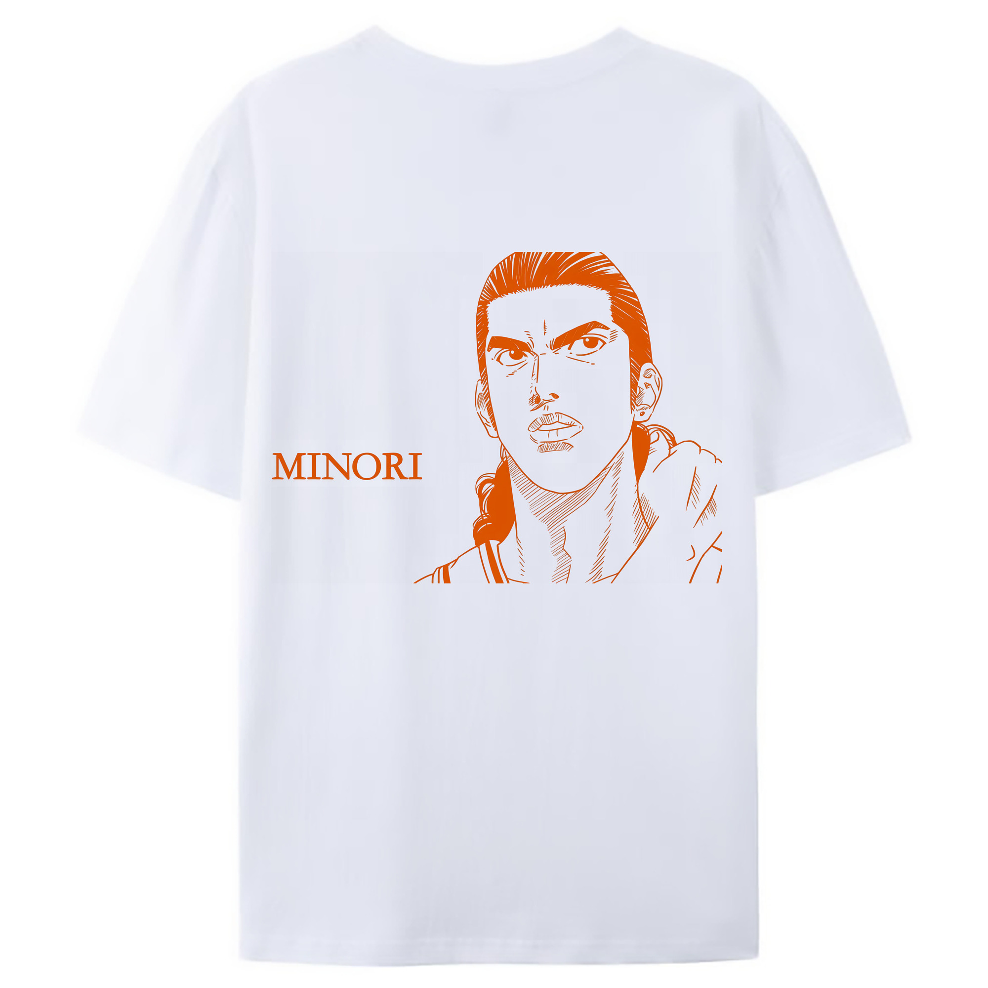 （画像用） SLAM DUNK／スラムダンク 綿100％ メンズ半袖Tシャツ（バックプリント） 通気性