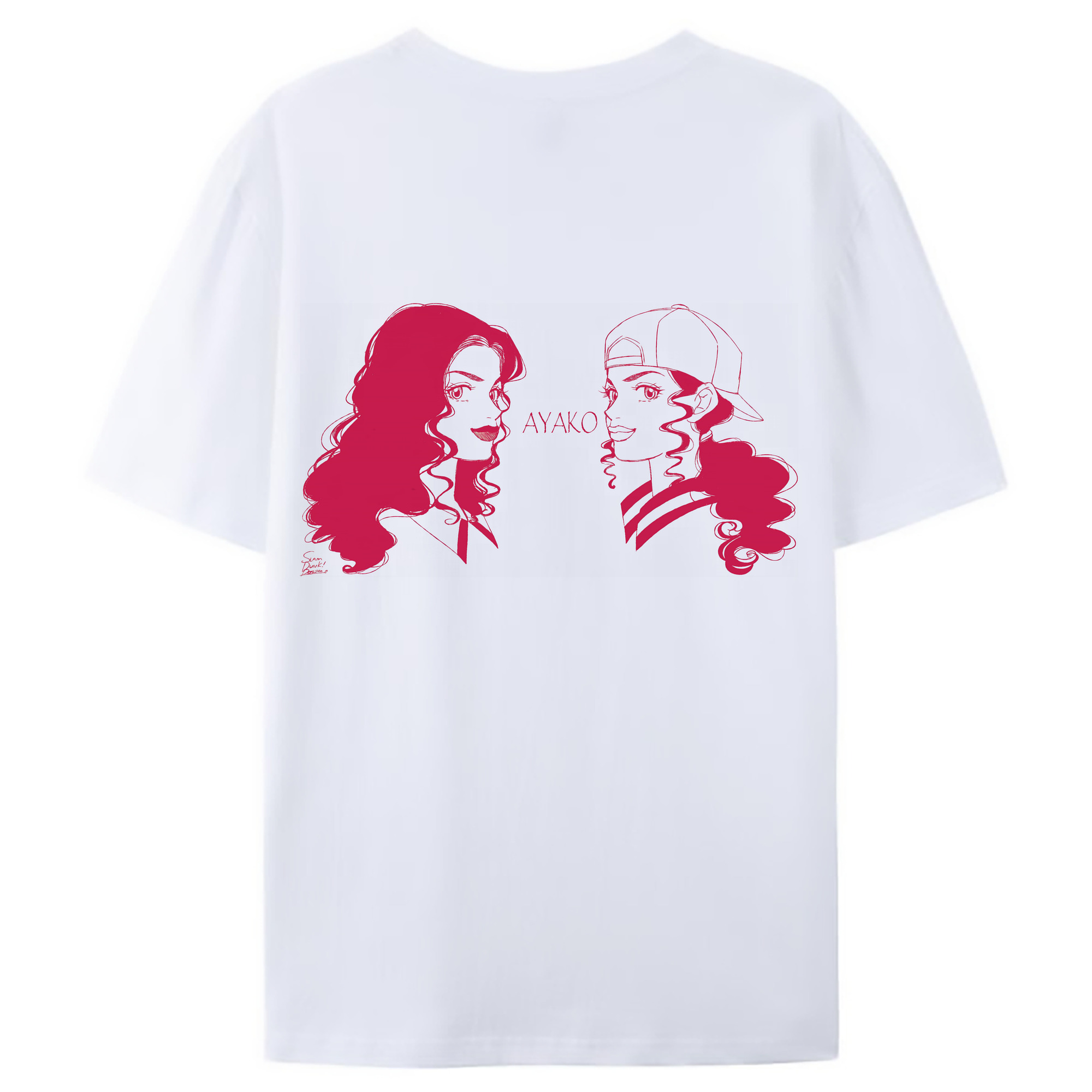 （画像用） SLAM DUNK／スラムダンク 綿100％ メンズ半袖Tシャツ（バックプリント） 通気性