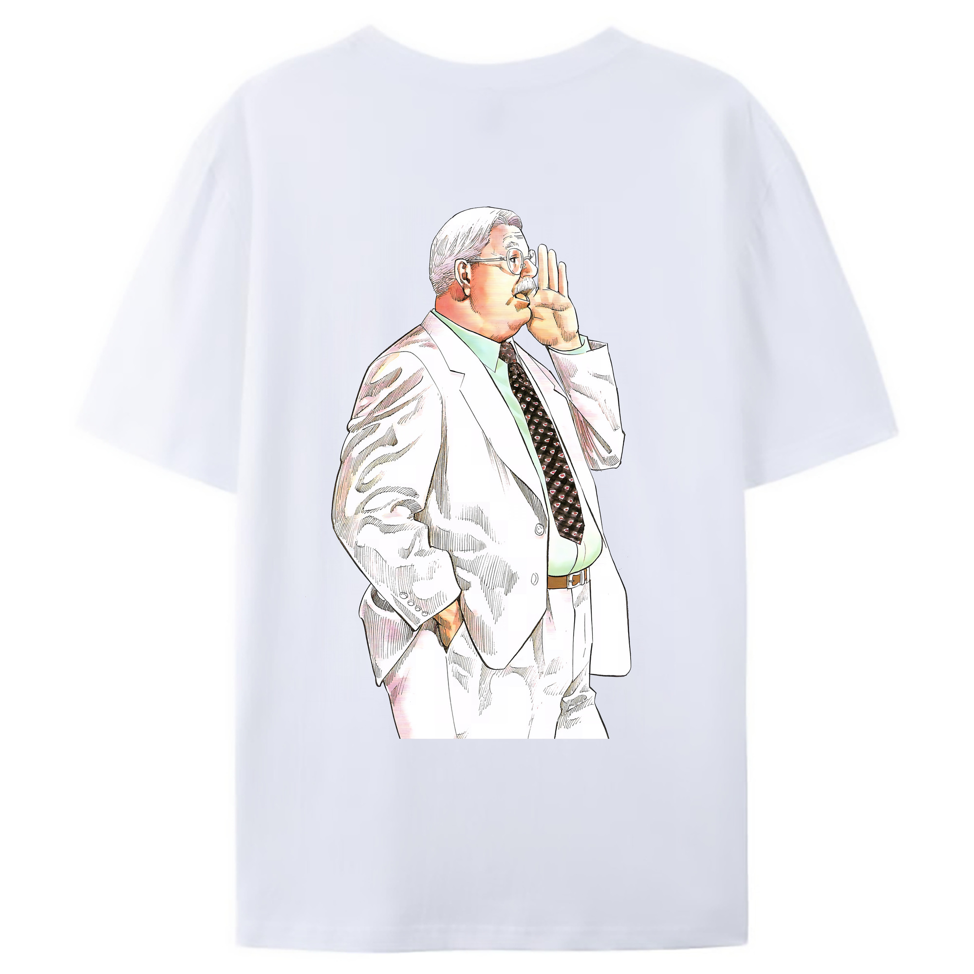 （画像用） SLAM DUNK／スラムダンク 綿100％ メンズ半袖Tシャツ（バックプリント） 通気性