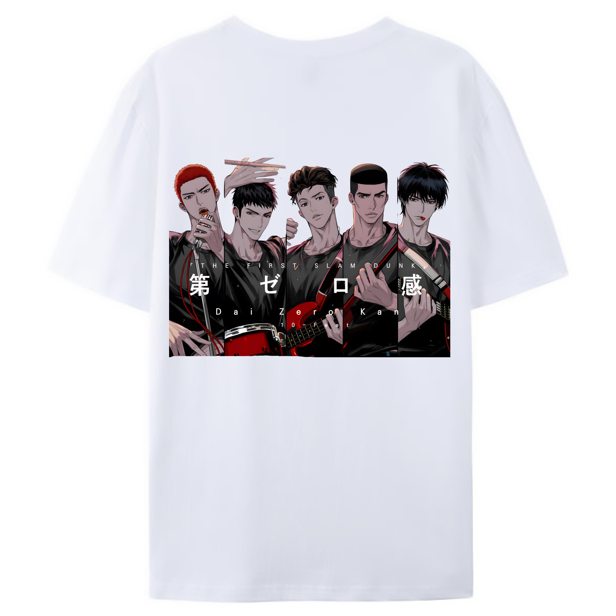 （画像用） SLAM DUNK／スラムダンク 綿100％ メンズ半袖Tシャツ（バックプリント） 通気性