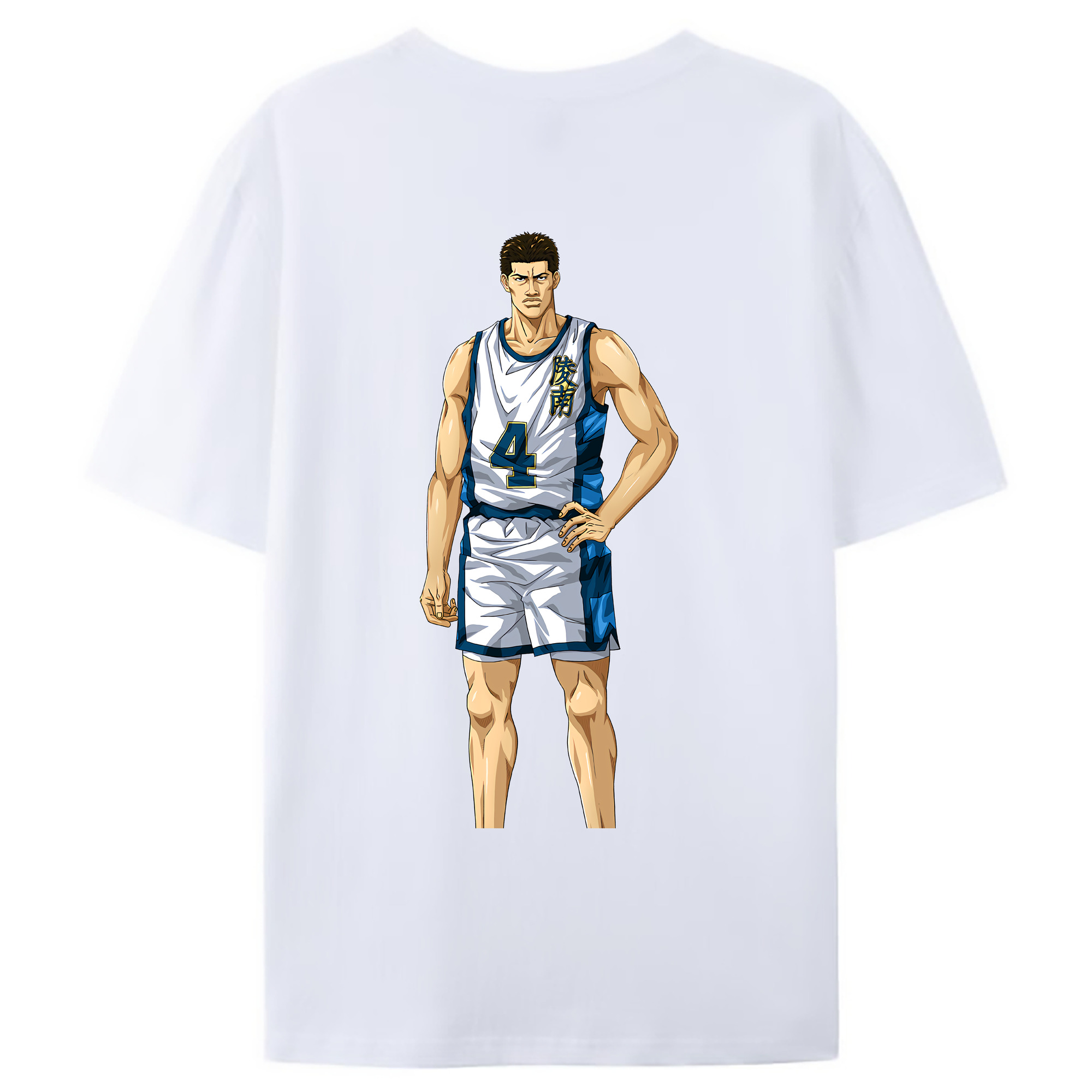 （画像用） SLAM DUNK／スラムダンク 綿100％ メンズ半袖Tシャツ（バックプリント） 通気性
