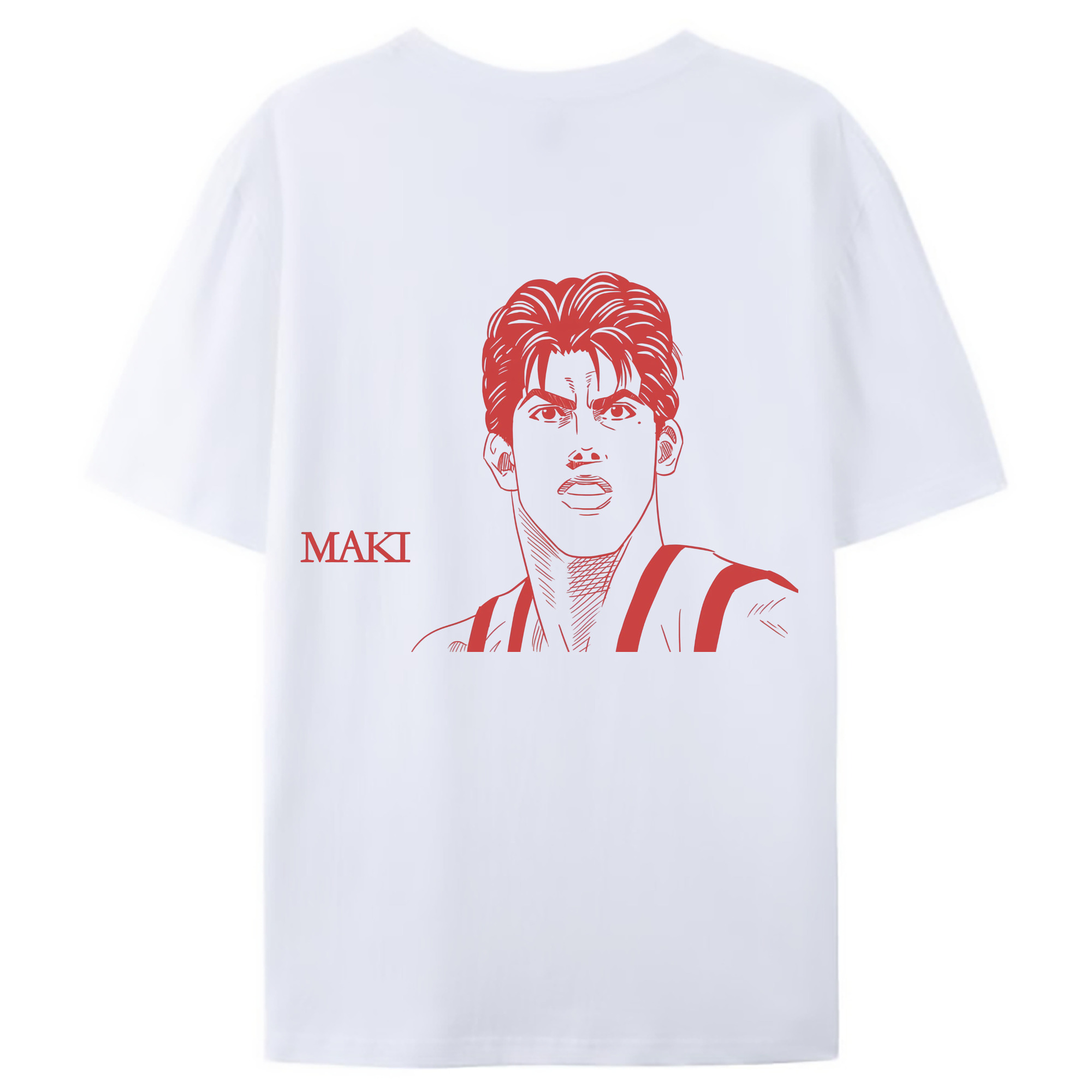 （画像用） SLAM DUNK／スラムダンク 綿100％ メンズ半袖Tシャツ（バックプリント） 通気性