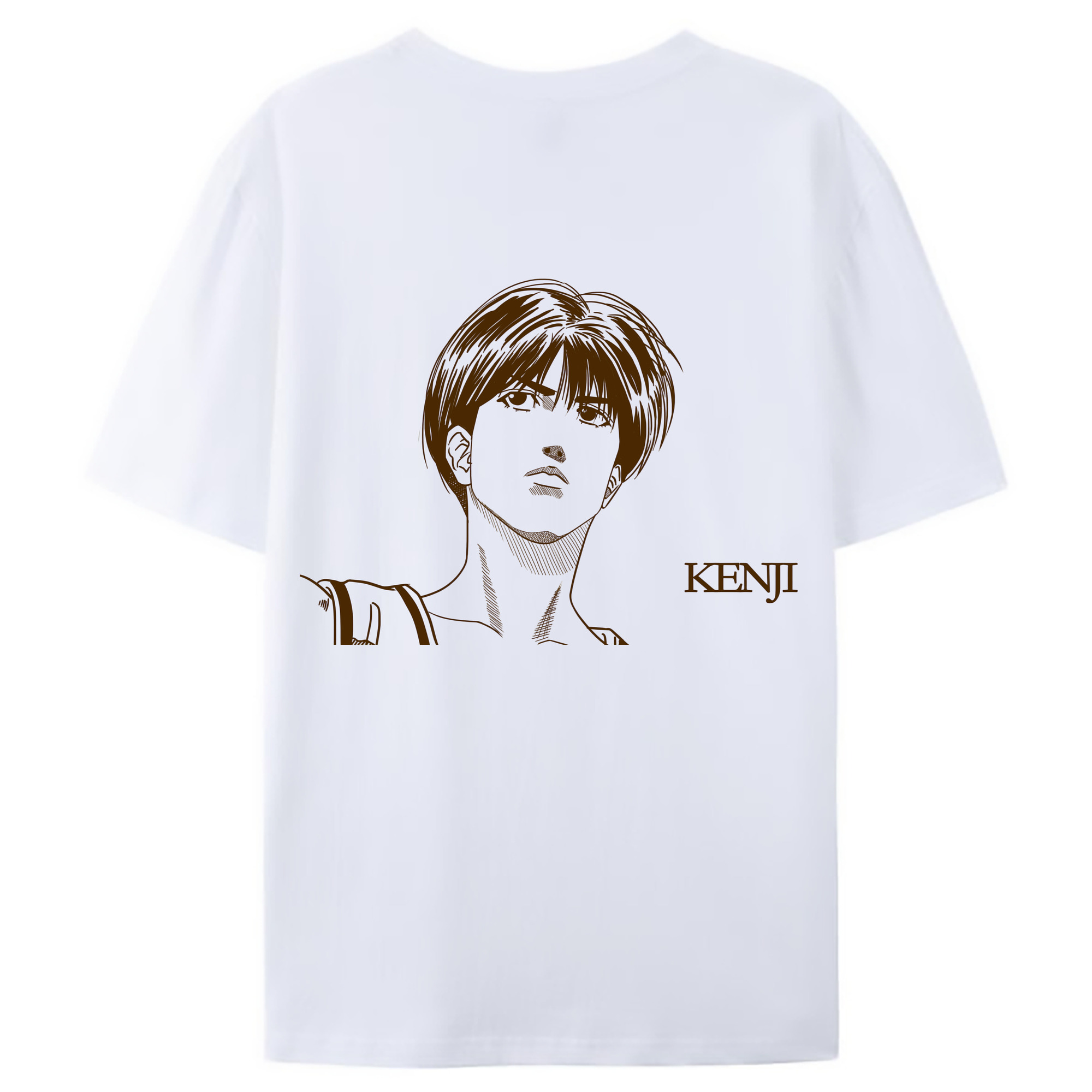 （画像用） SLAM DUNK／スラムダンク 綿100％ メンズ半袖Tシャツ（バックプリント） 通気性