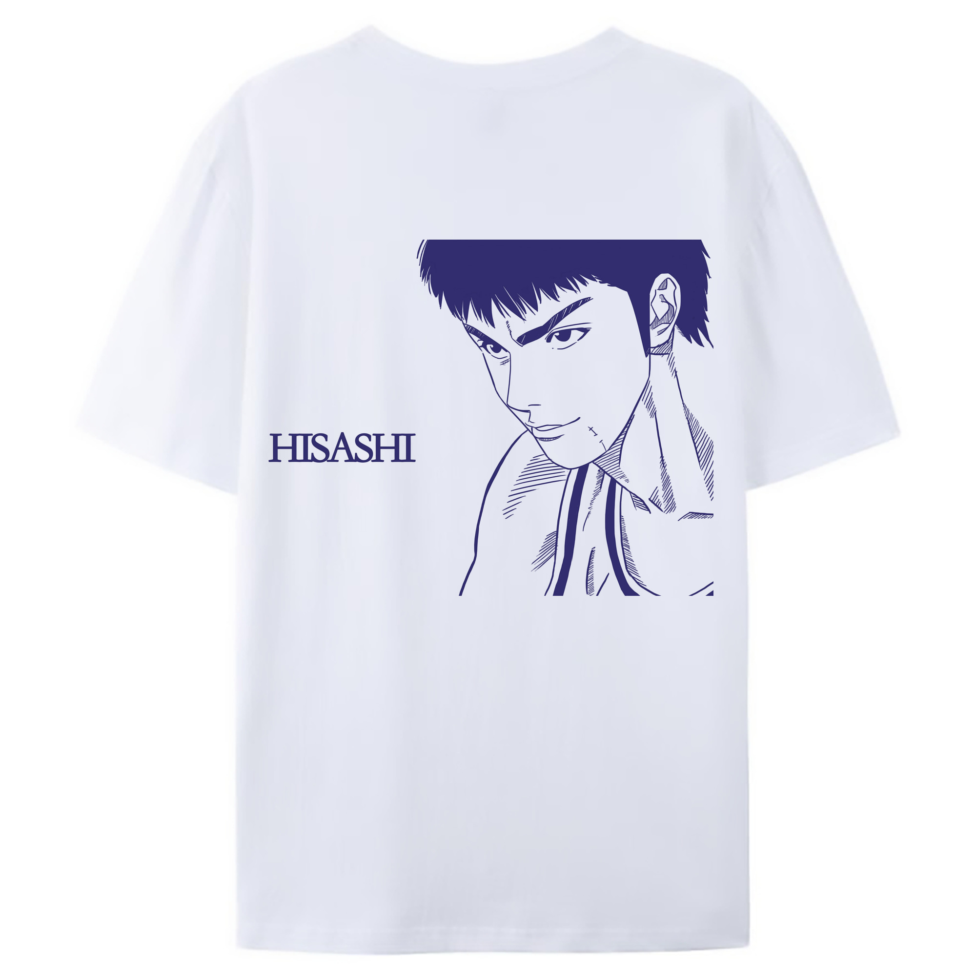 （画像用） SLAM DUNK／スラムダンク 綿100％ メンズ半袖Tシャツ（バックプリント） 通気性