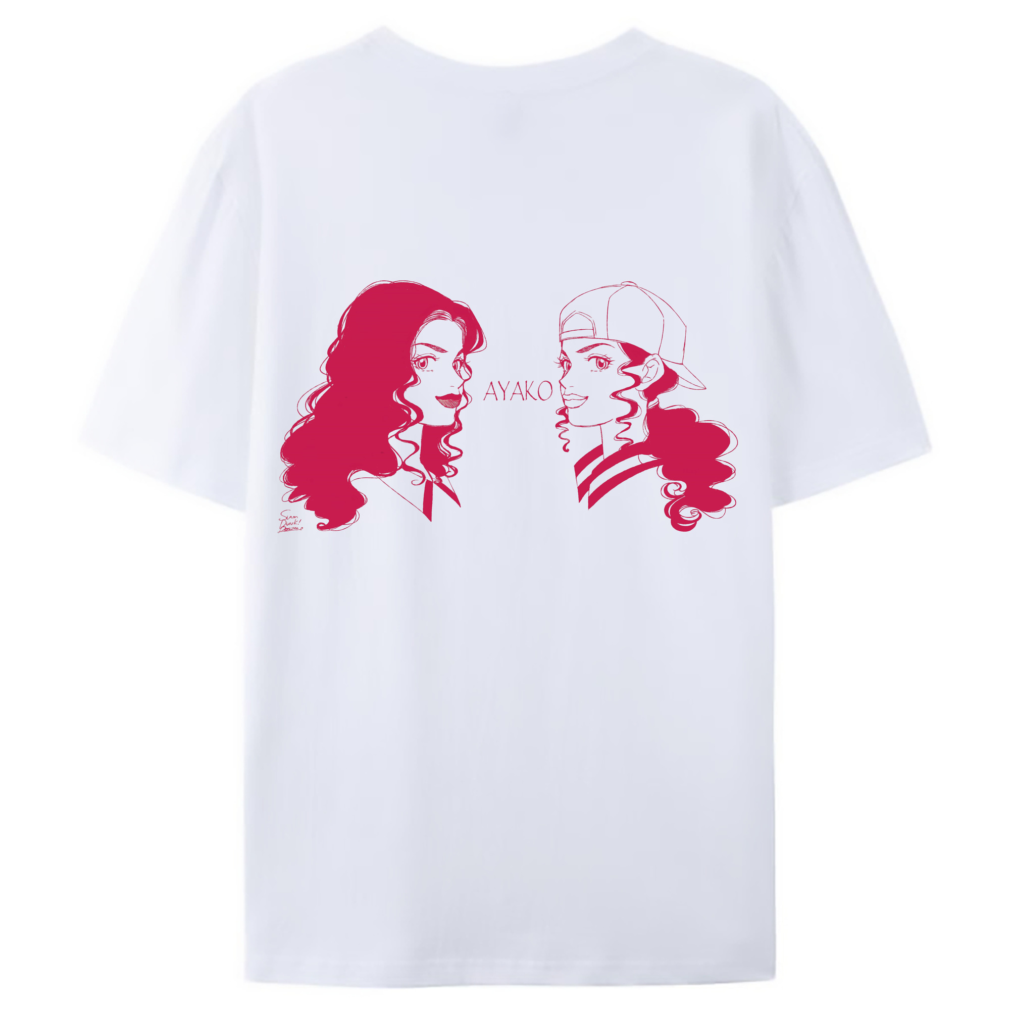 （画像用） SLAM DUNK／スラムダンク 綿100％ メンズ半袖Tシャツ（バックプリント） 通気性