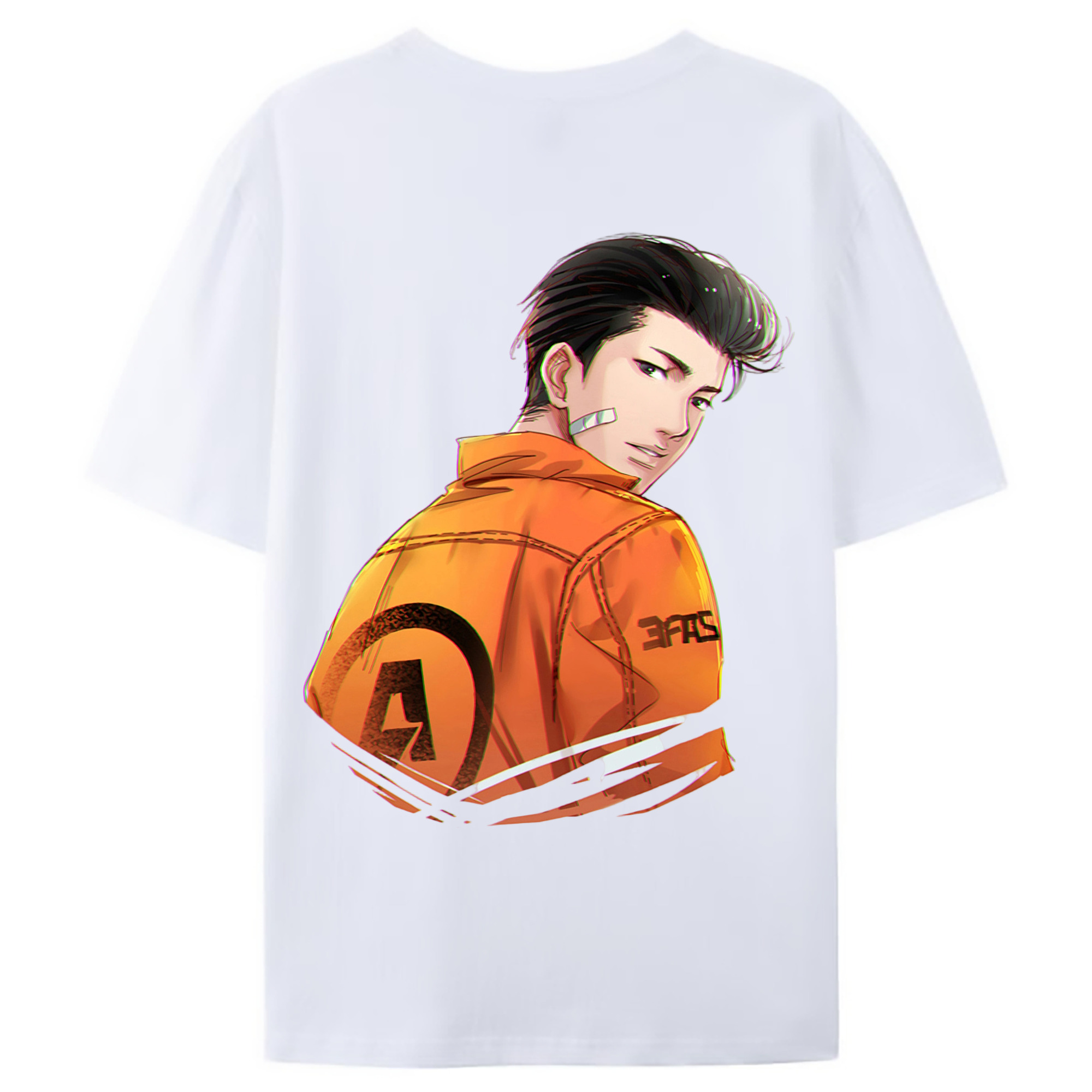 （画像用） SLAM DUNK／スラムダンク 綿100％ メンズ半袖Tシャツ（バックプリント） 通気性