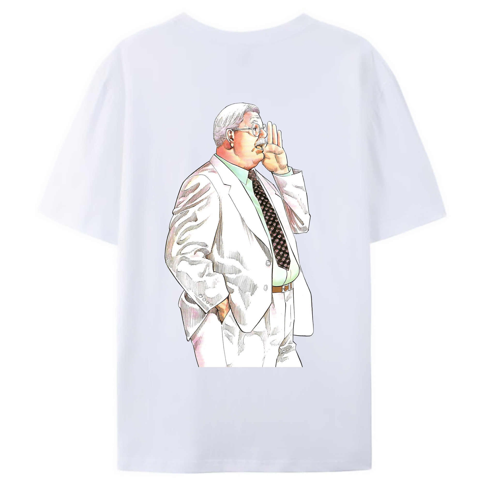 （画像用） SLAM DUNK／スラムダンク 綿100％ メンズ半袖Tシャツ（バックプリント） 通気性