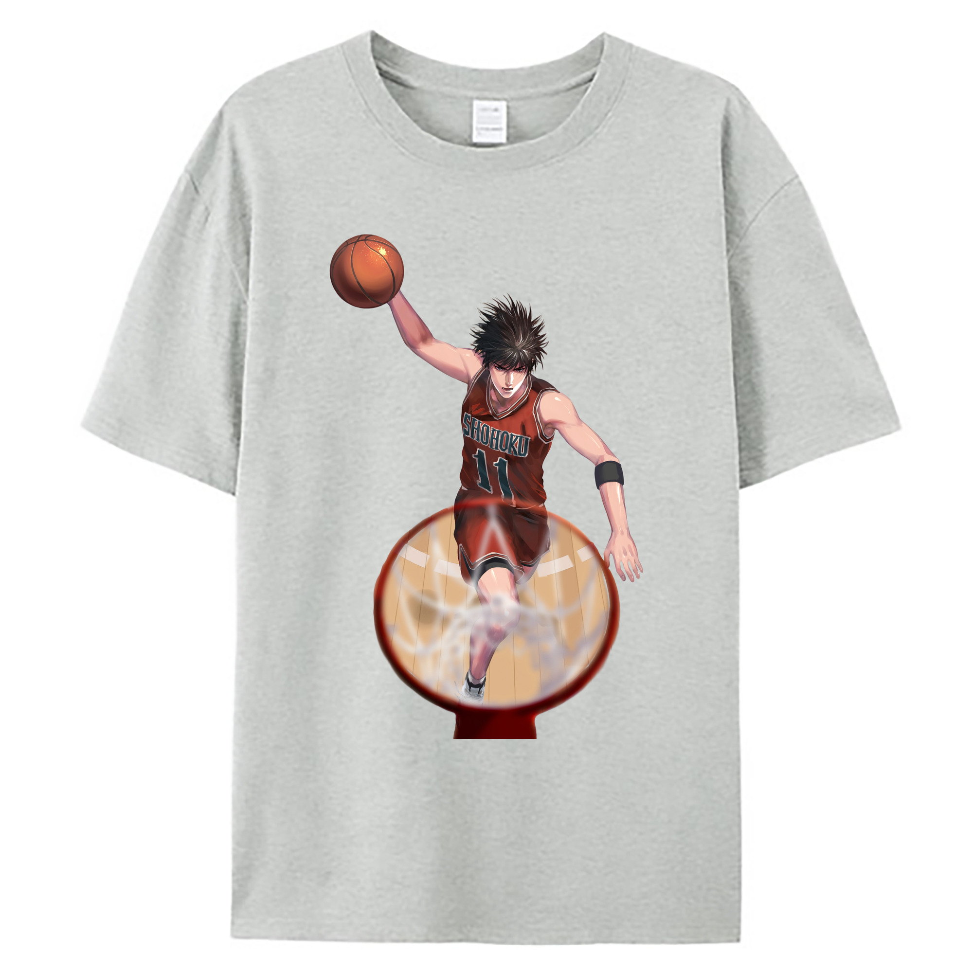 （画像用） SLAM DUNK／スラムダンク 綿100％ メンズ半袖Tシャツ｜肌触りやわらか＆通気性