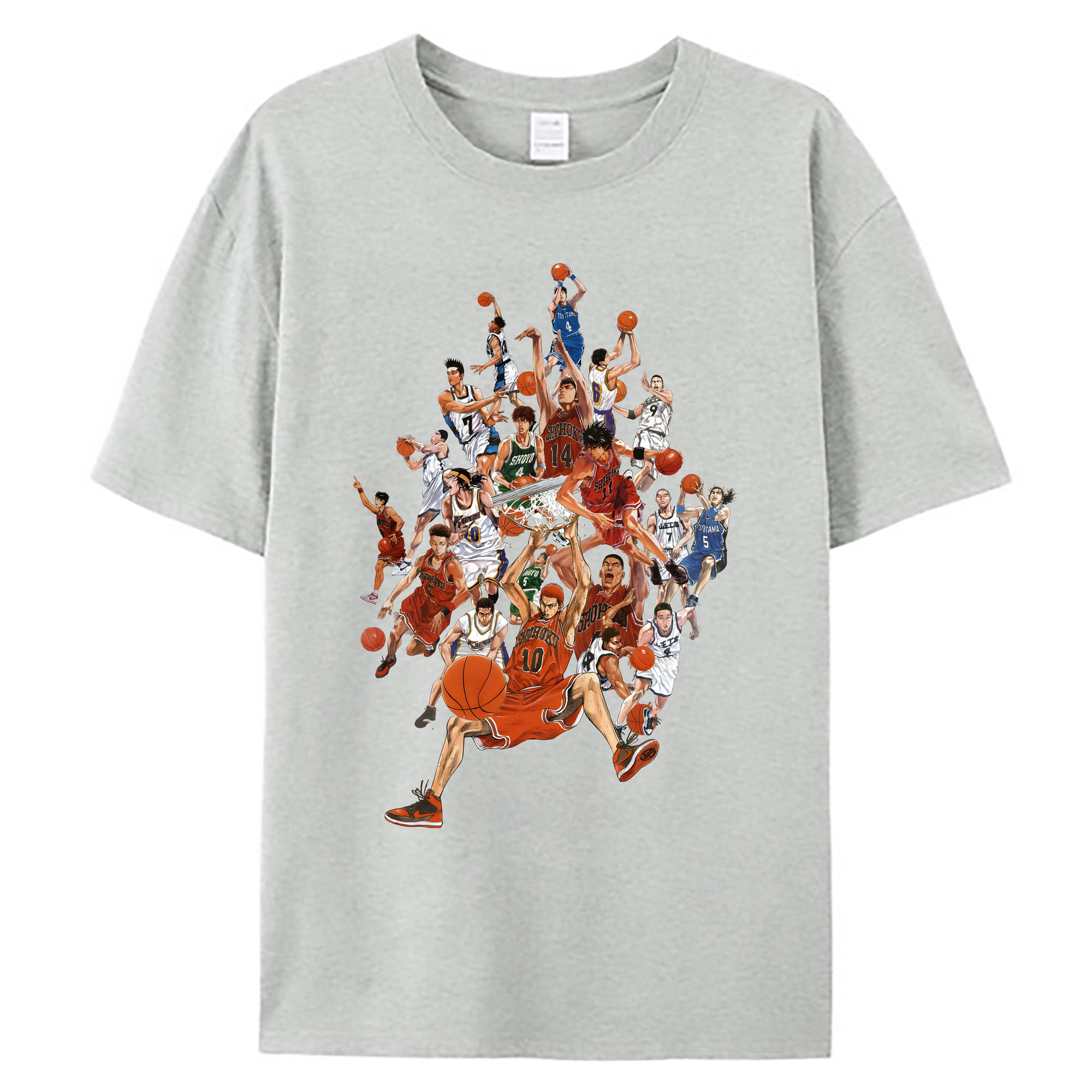 （画像用） SLAM DUNK／スラムダンク 綿100％ メンズ半袖Tシャツ｜肌触りやわらか＆通気性