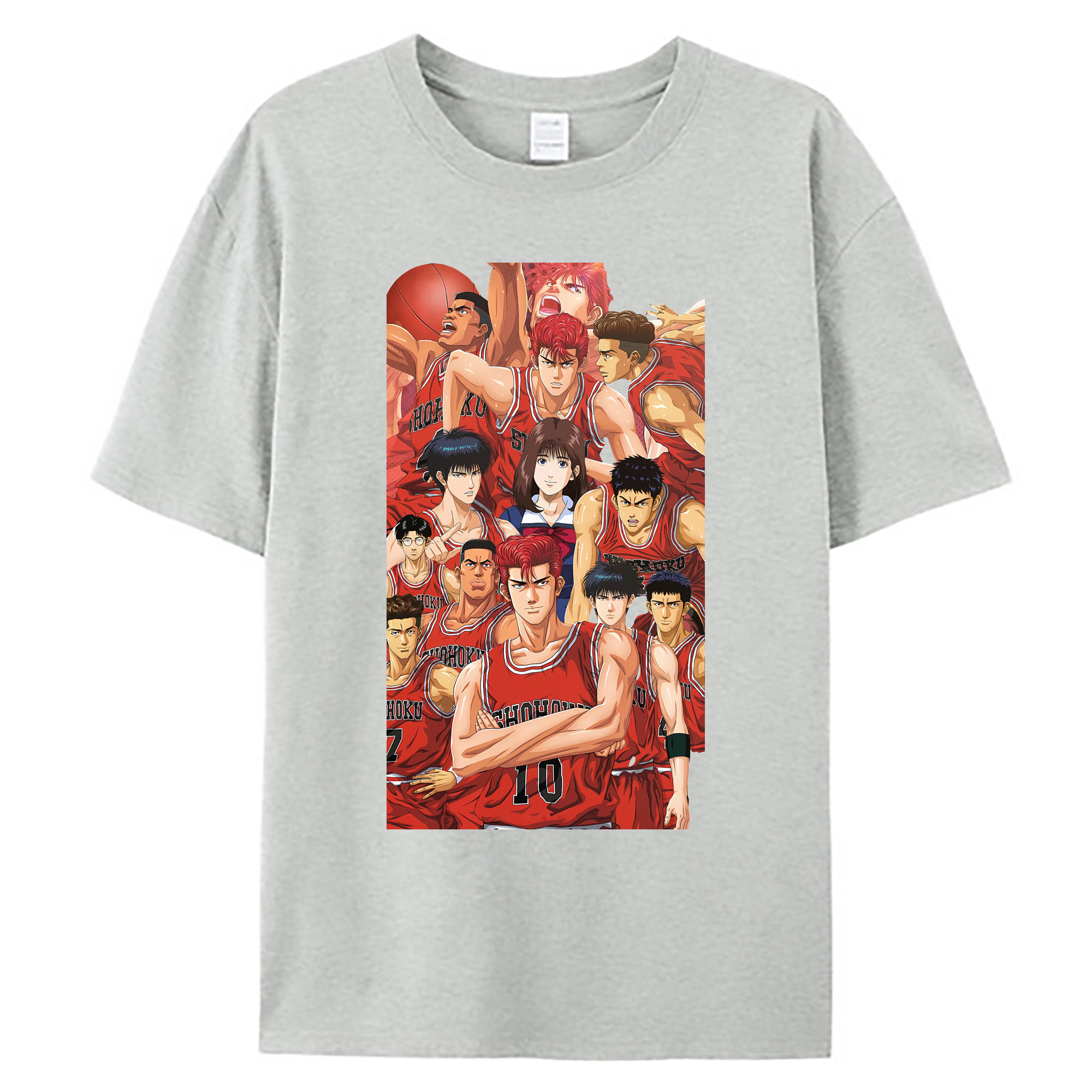 （画像用） SLAM DUNK／スラムダンク 綿100％ メンズ半袖Tシャツ｜肌触りやわらか＆通気性