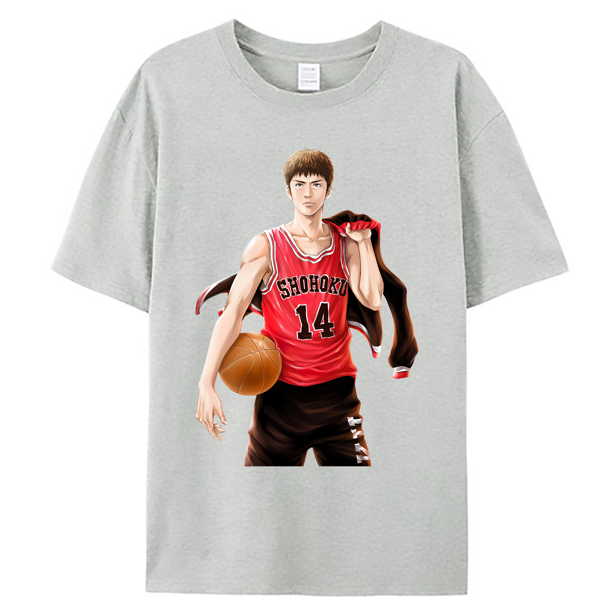 （画像用） SLAM DUNK／スラムダンク 綿100％ メンズ半袖Tシャツ｜肌触りやわらか＆通気性
