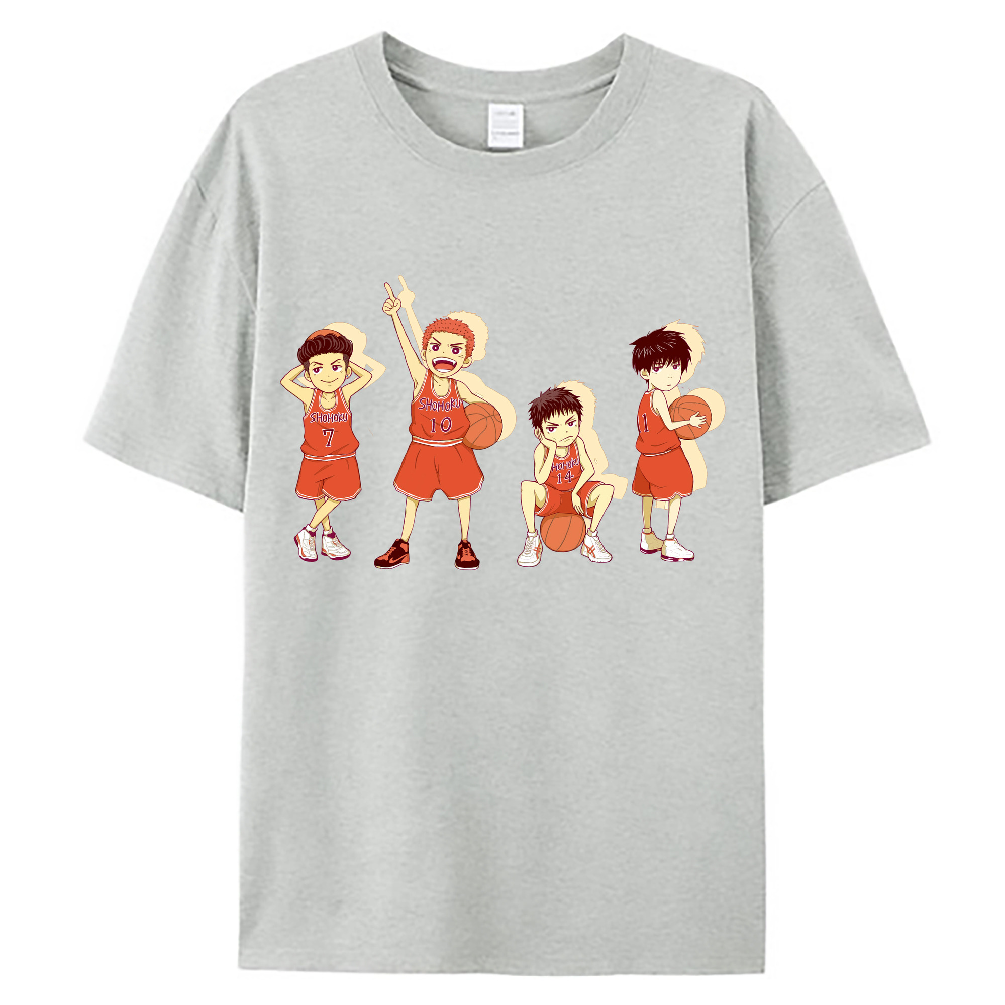 （画像用） SLAM DUNK／スラムダンク 綿100％ メンズ半袖Tシャツ｜肌触りやわらか＆通気性