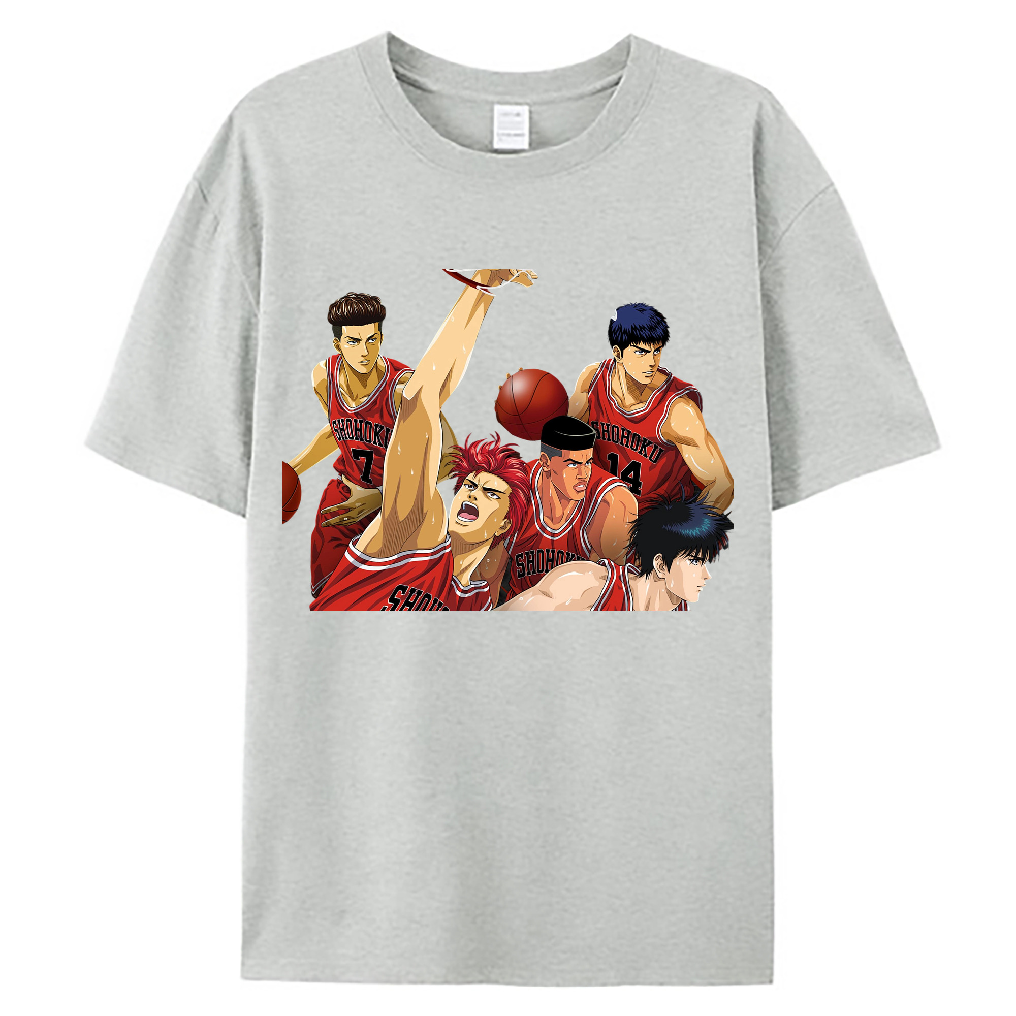 （画像用） SLAM DUNK／スラムダンク 綿100％ メンズ半袖Tシャツ｜肌触りやわらか＆通気性