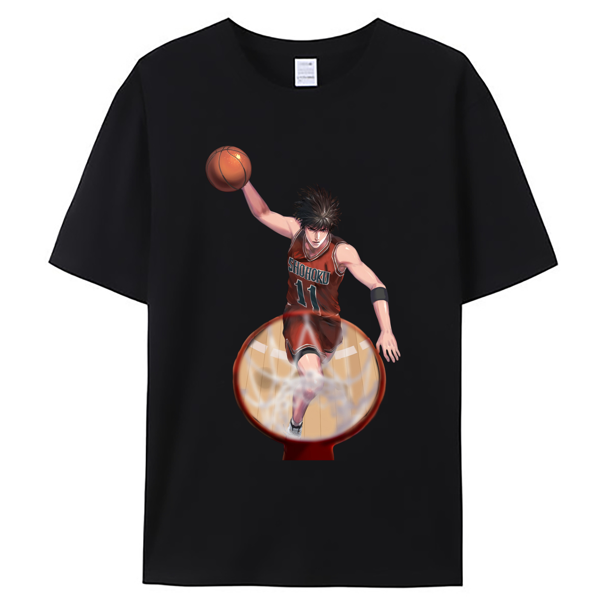 （画像用） SLAM DUNK／スラムダンク 綿100％ メンズ半袖Tシャツ｜肌触りやわらか＆通気性