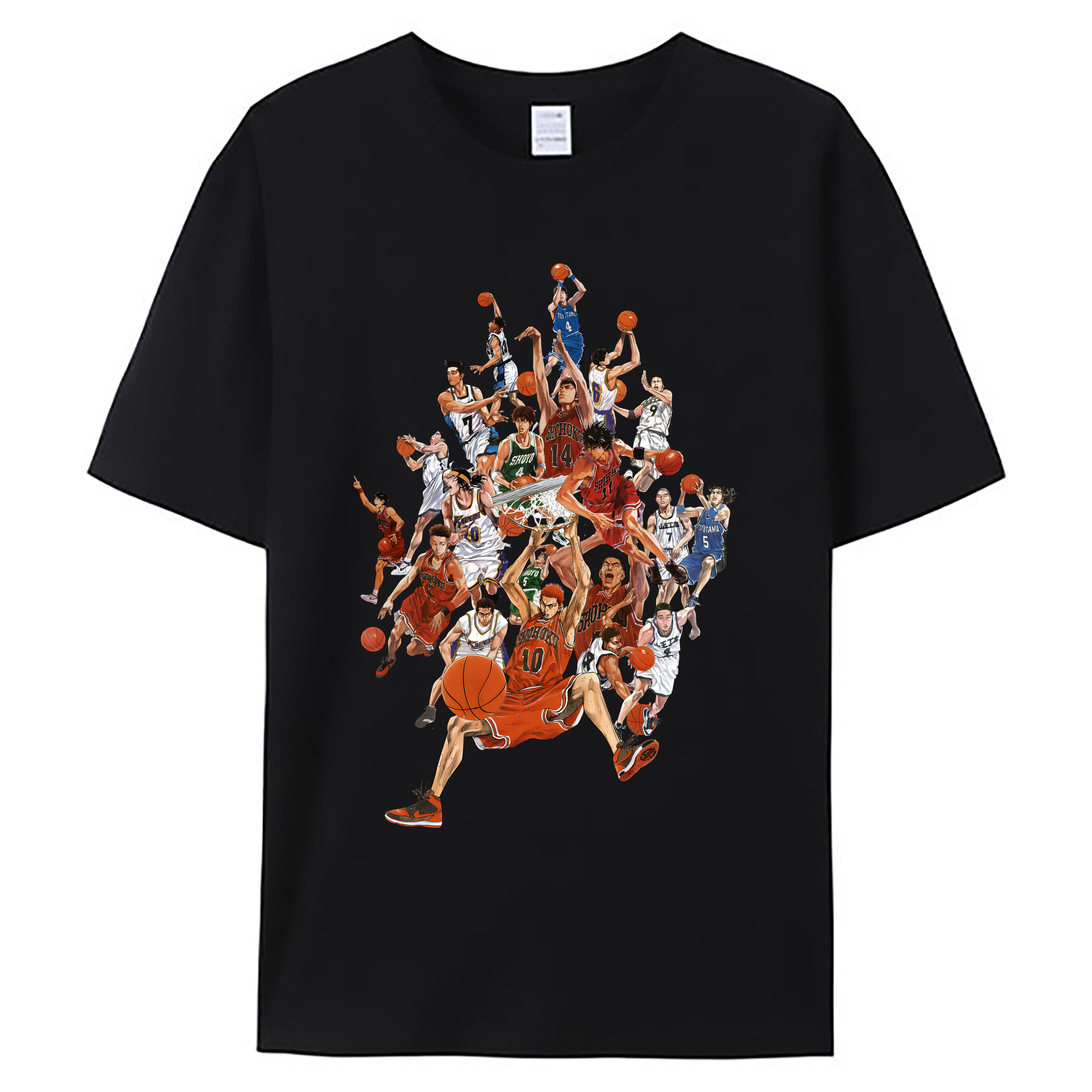 （画像用） SLAM DUNK／スラムダンク 綿100％ メンズ半袖Tシャツ｜肌触りやわらか＆通気性