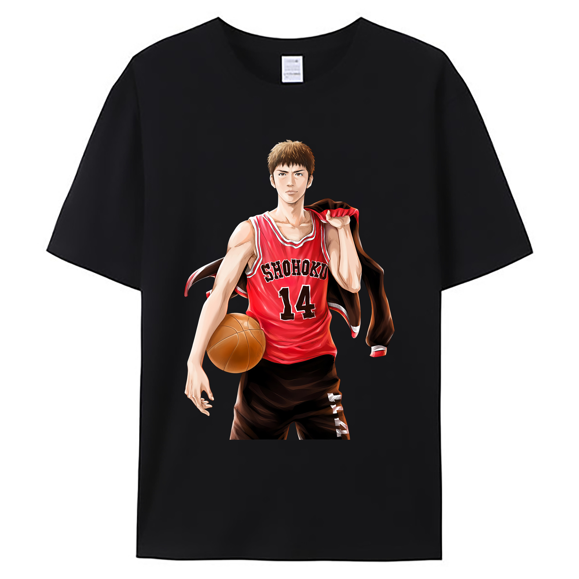 （画像用） SLAM DUNK／スラムダンク 綿100％ メンズ半袖Tシャツ｜肌触りやわらか＆通気性