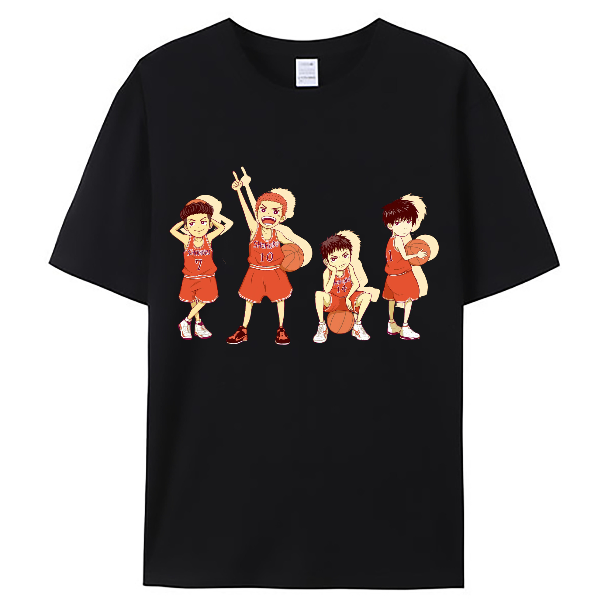 （画像用） SLAM DUNK／スラムダンク 綿100％ メンズ半袖Tシャツ｜肌触りやわらか＆通気性