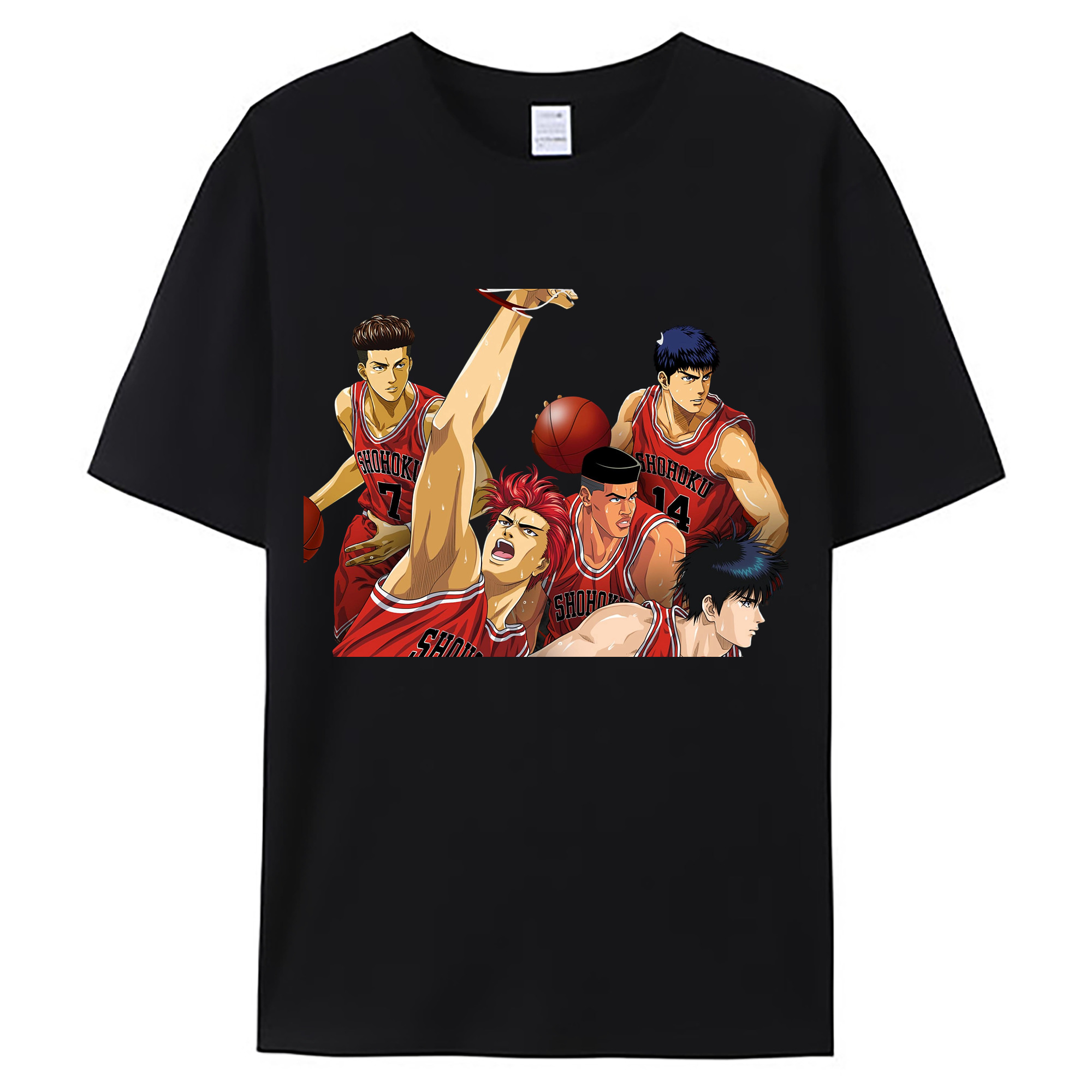 （画像用） SLAM DUNK／スラムダンク 綿100％ メンズ半袖Tシャツ｜肌触りやわらか＆通気性
