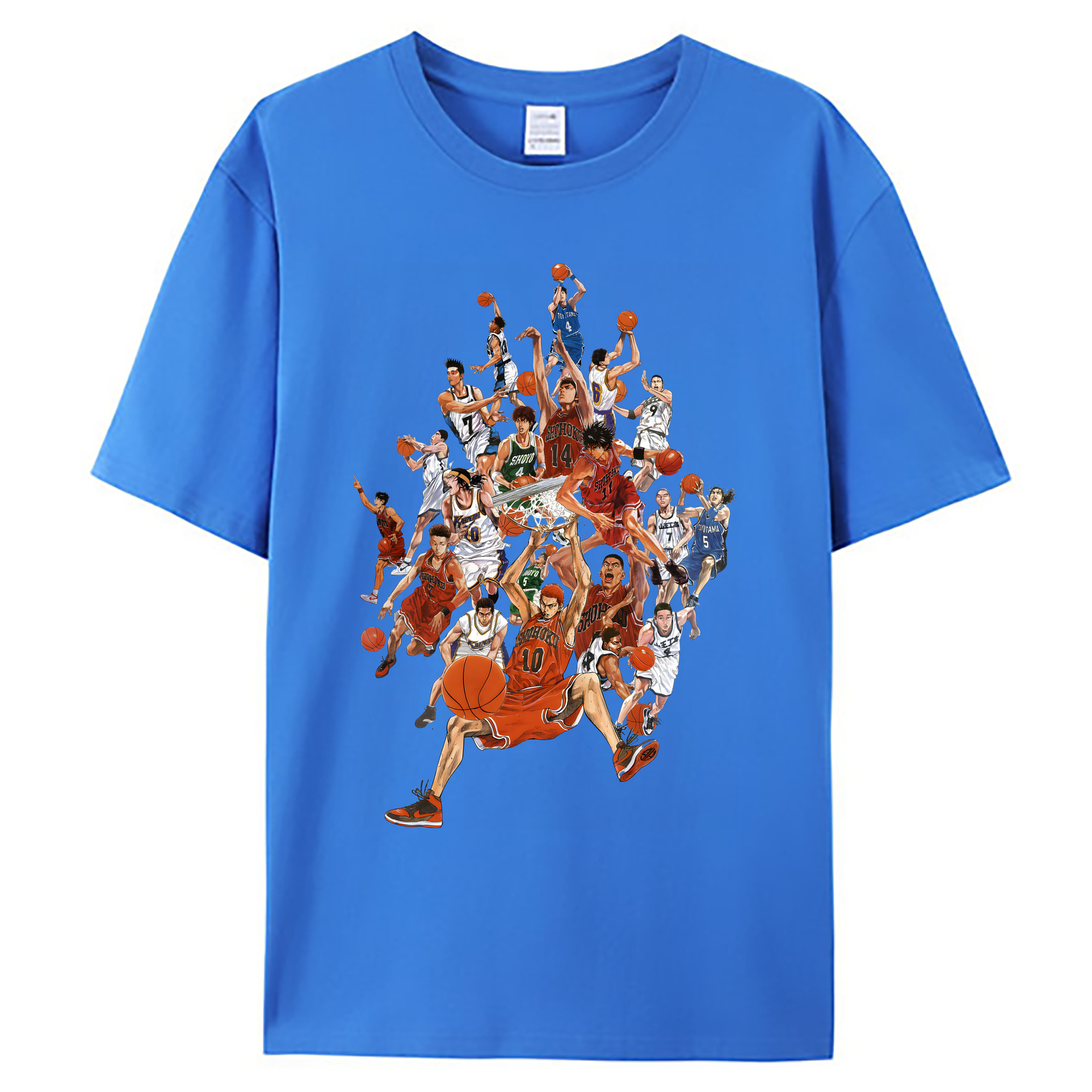 （画像用） SLAM DUNK／スラムダンク 綿100％ メンズ半袖Tシャツ｜肌触りやわらか＆通気性
