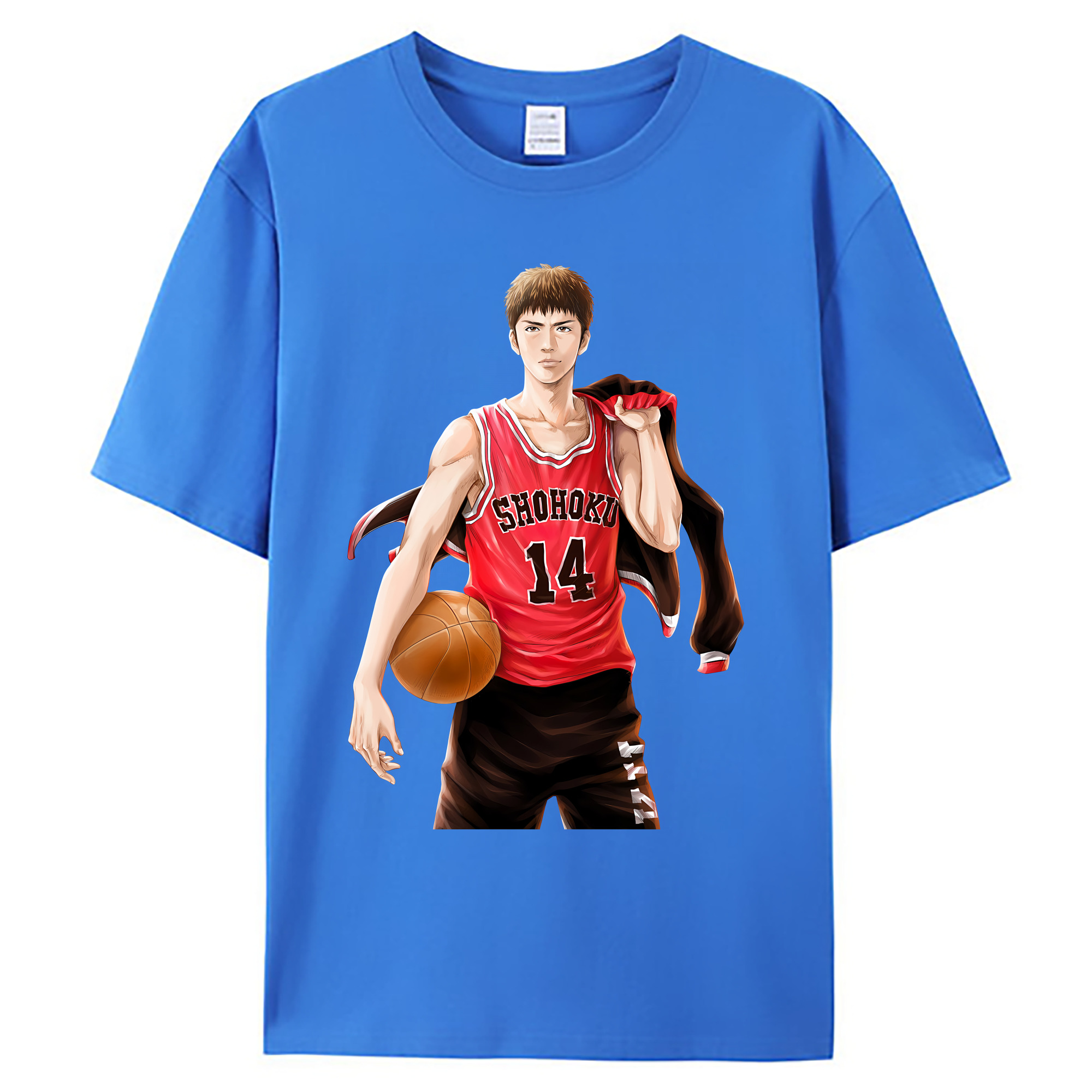 （画像用） SLAM DUNK／スラムダンク 綿100％ メンズ半袖Tシャツ｜肌触りやわらか＆通気性