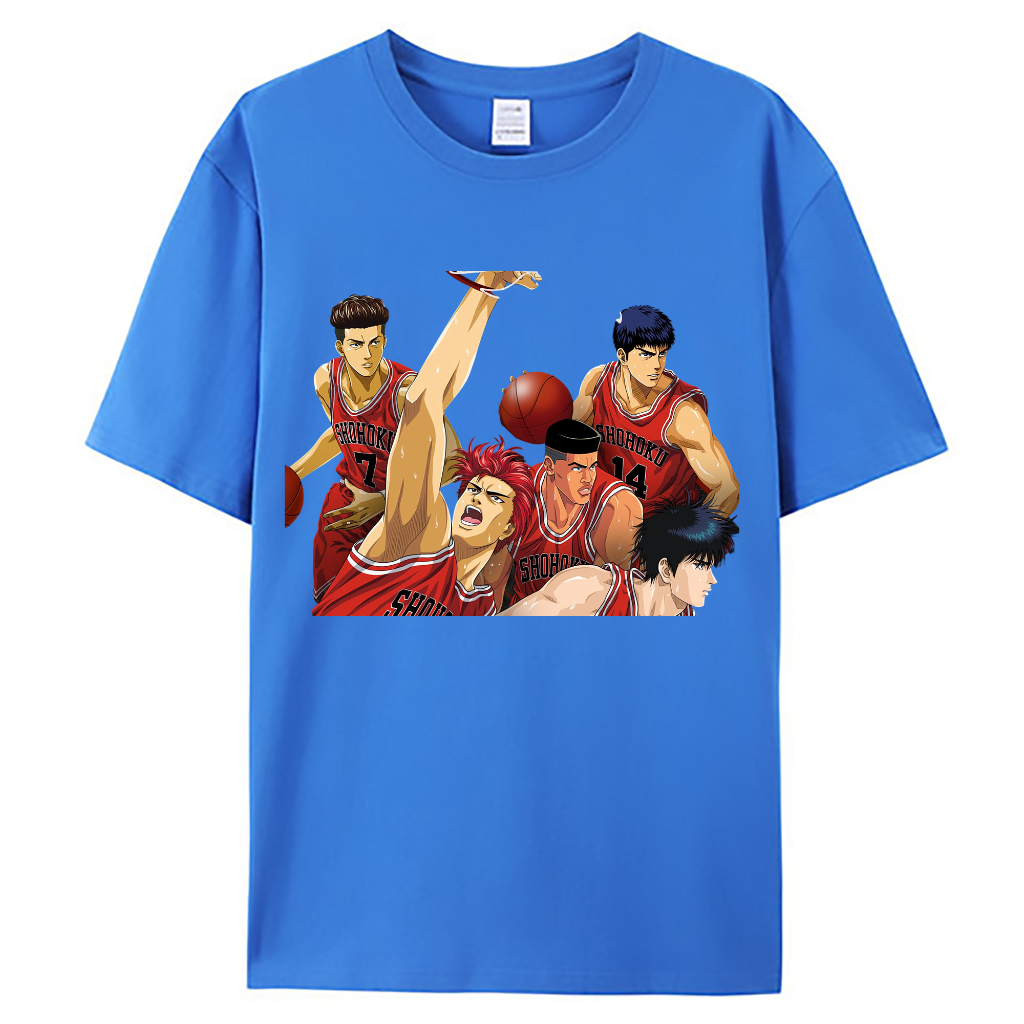 （画像用） SLAM DUNK／スラムダンク 綿100％ メンズ半袖Tシャツ｜肌触りやわらか＆通気性