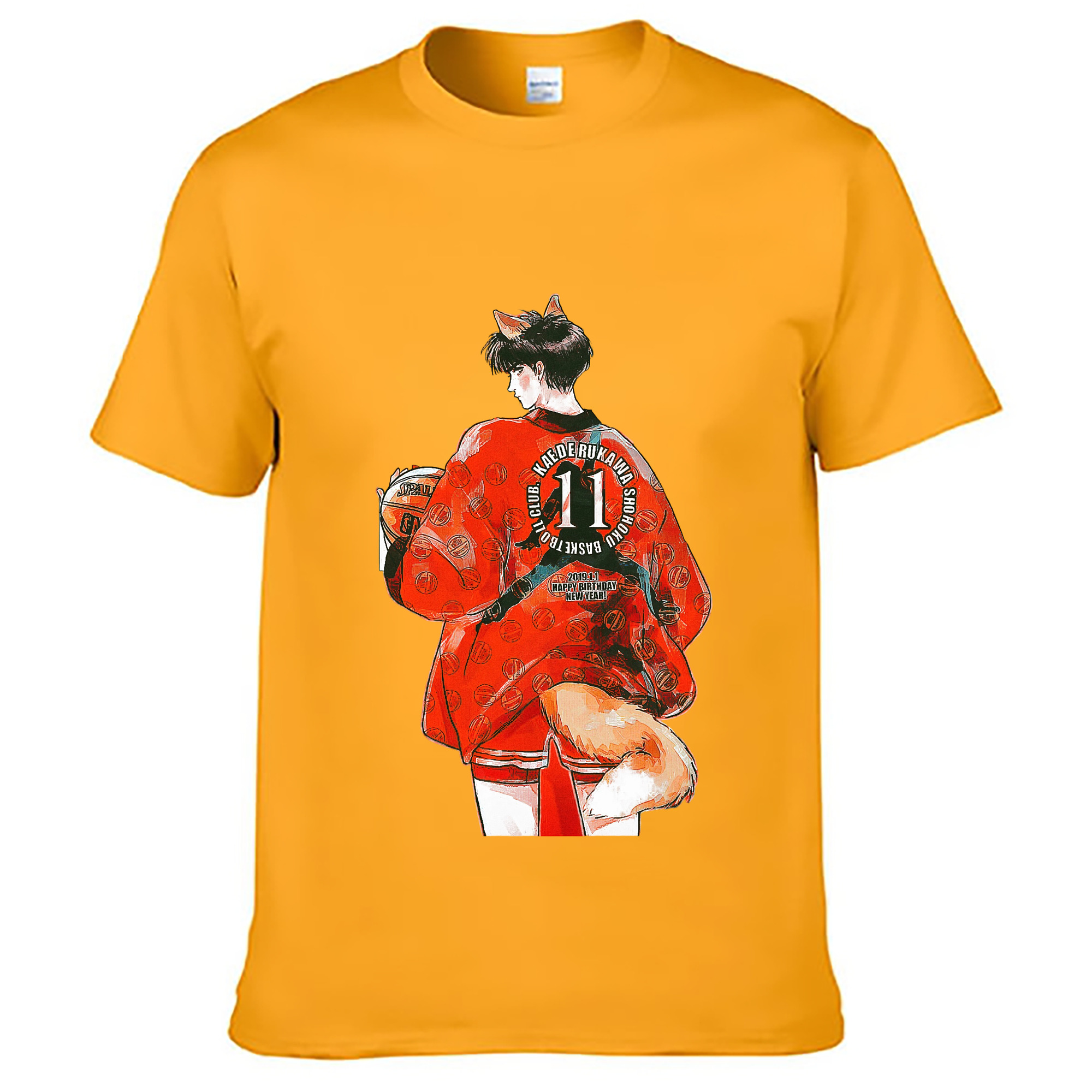 （画像用） SLAM DUNK／スラムダンク 綿100％ メンズ半袖Tシャツ｜肌触りやわらか＆通気性